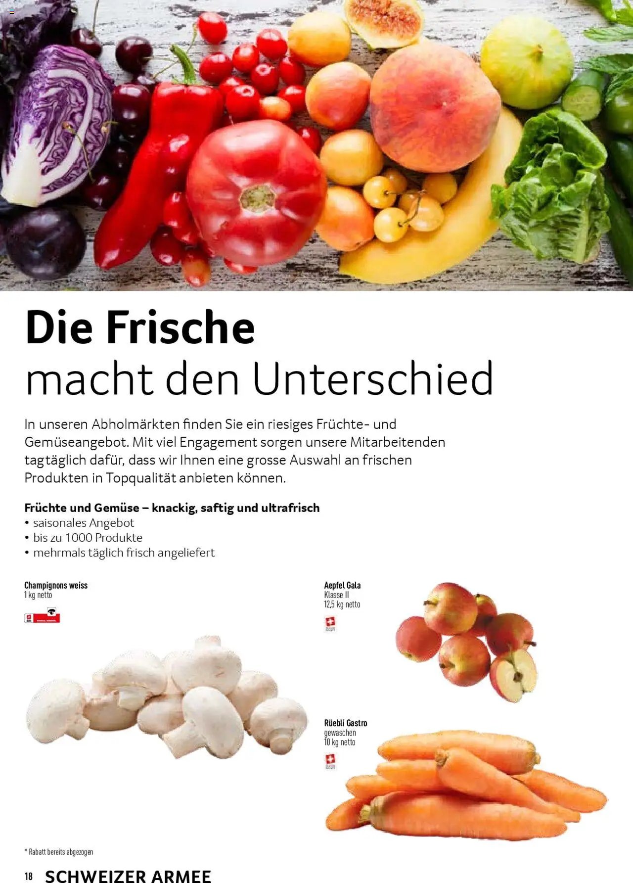 Prodega Aktionen Schweizer Armee (2025-04-15 - 2025-12-31)