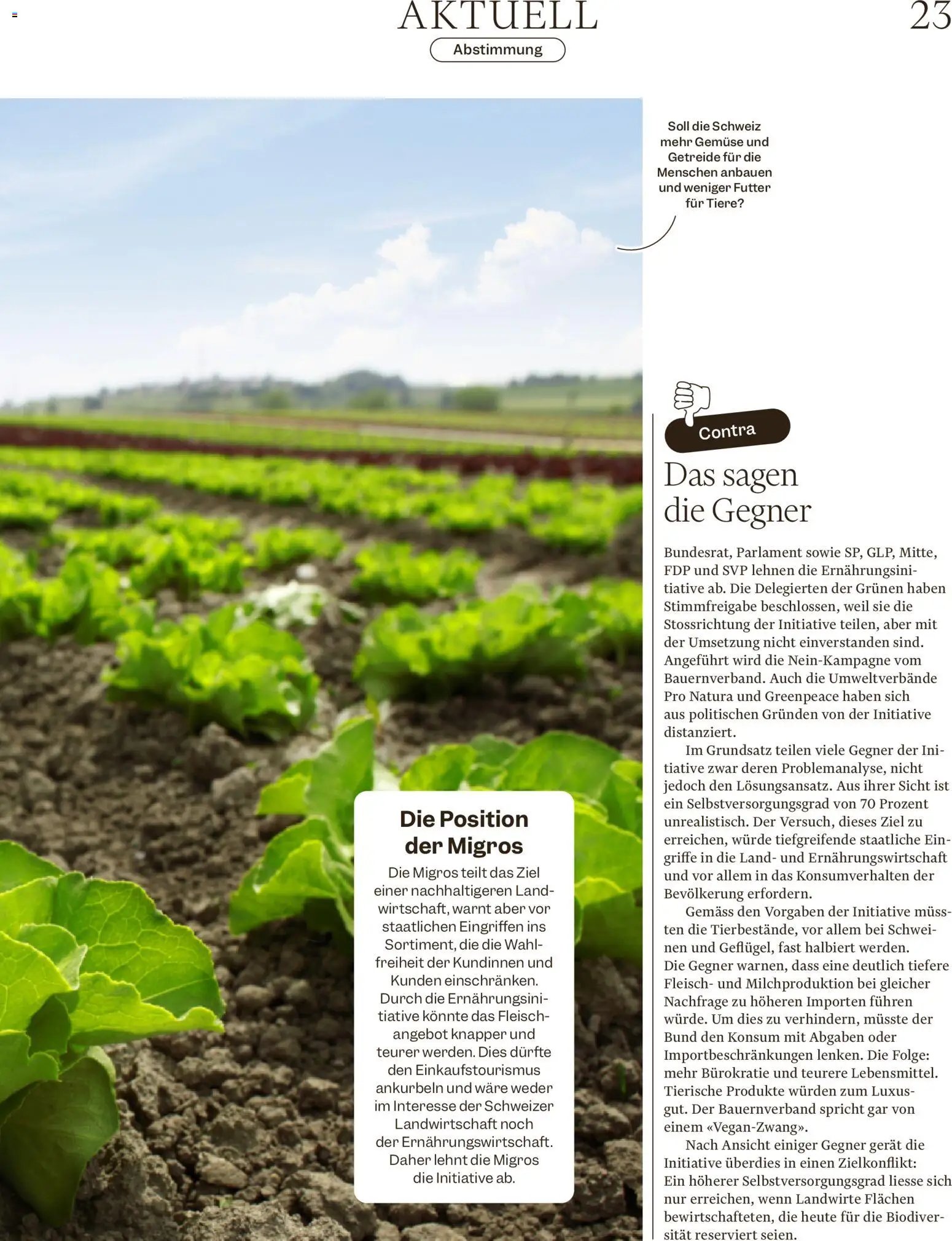 Migros aktionen Magazin