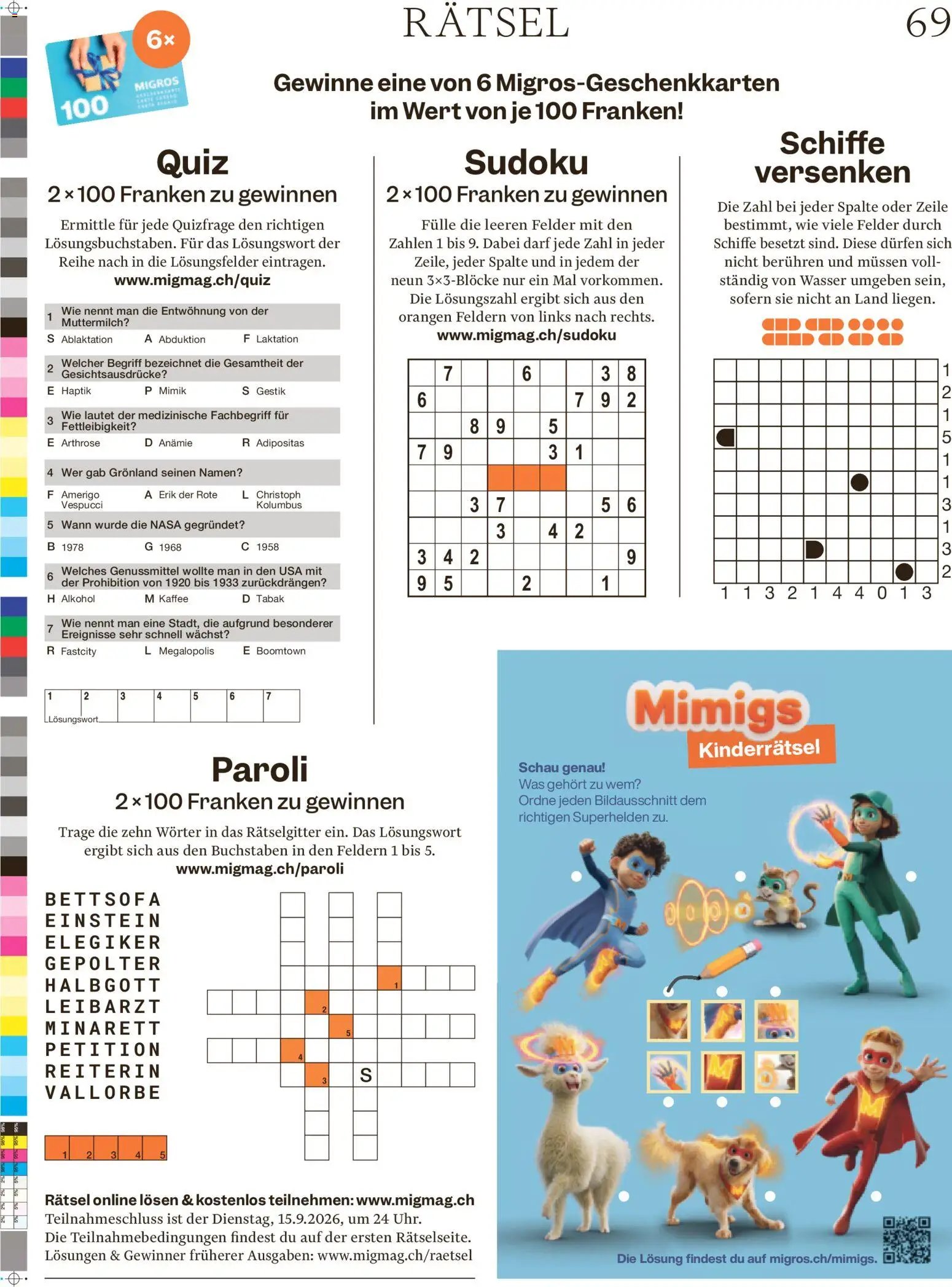 Migros aktionen Magazin