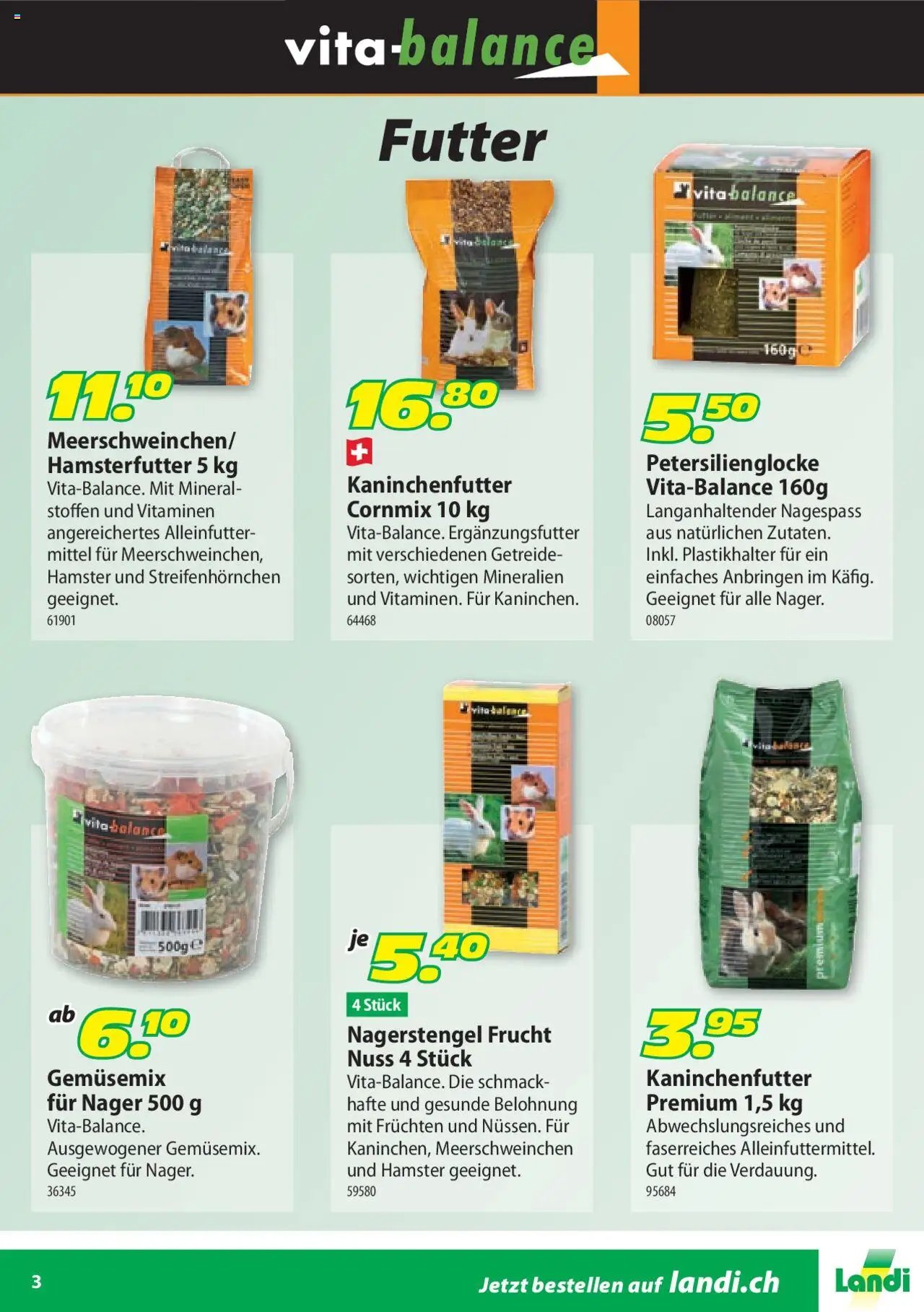 Landi Aktionen Nager / Vita-Balance (2025-01-02 - 2025-12-31) | 3