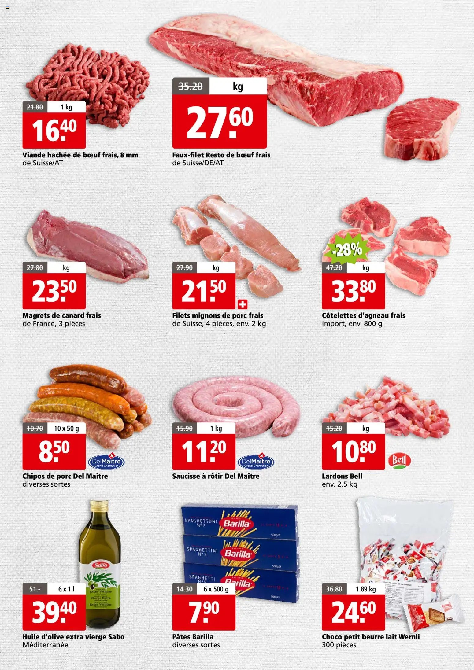 Aligro aktionen Business Chavannes, Matran, Genève, Sion