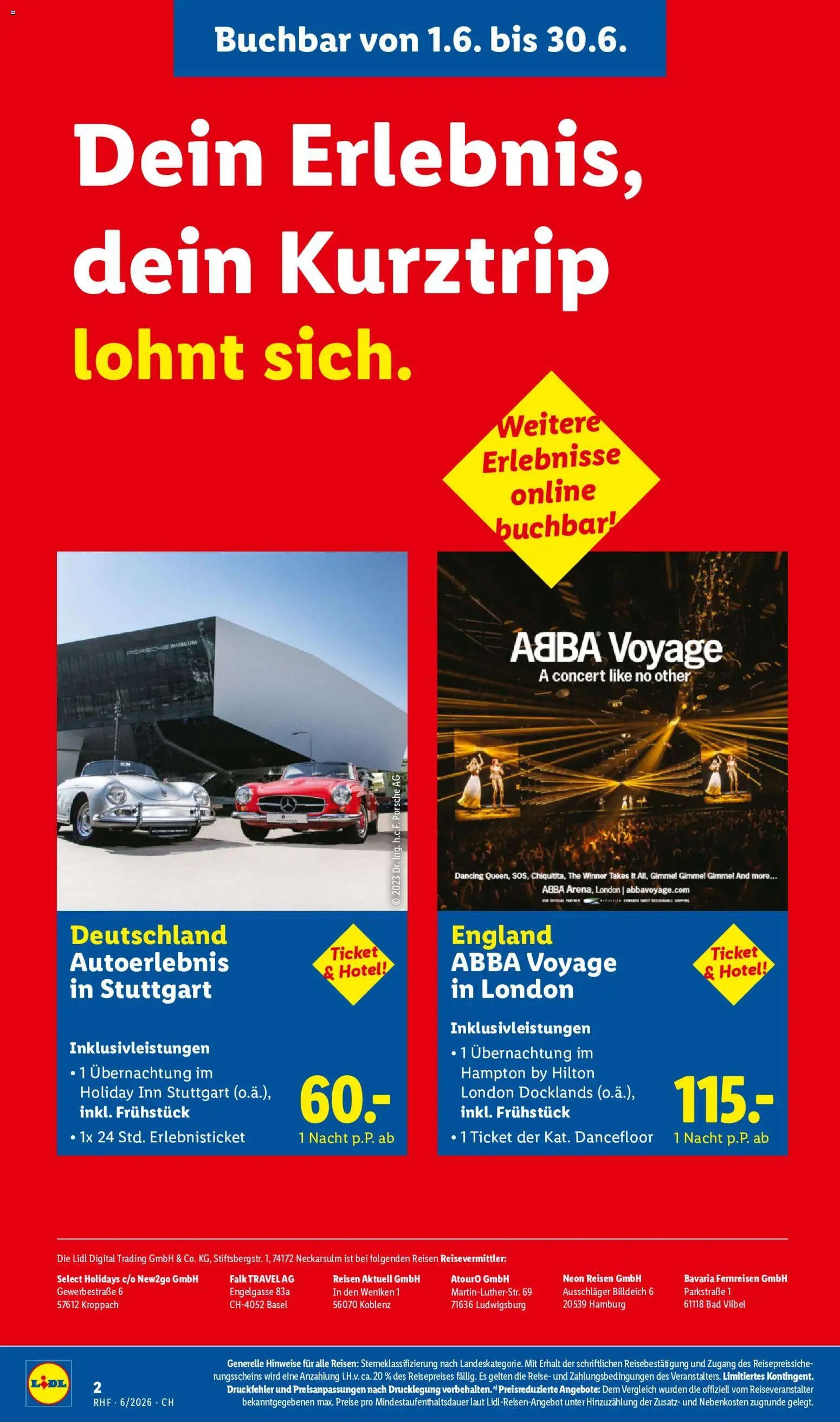 Lidl Aktionen Reisen