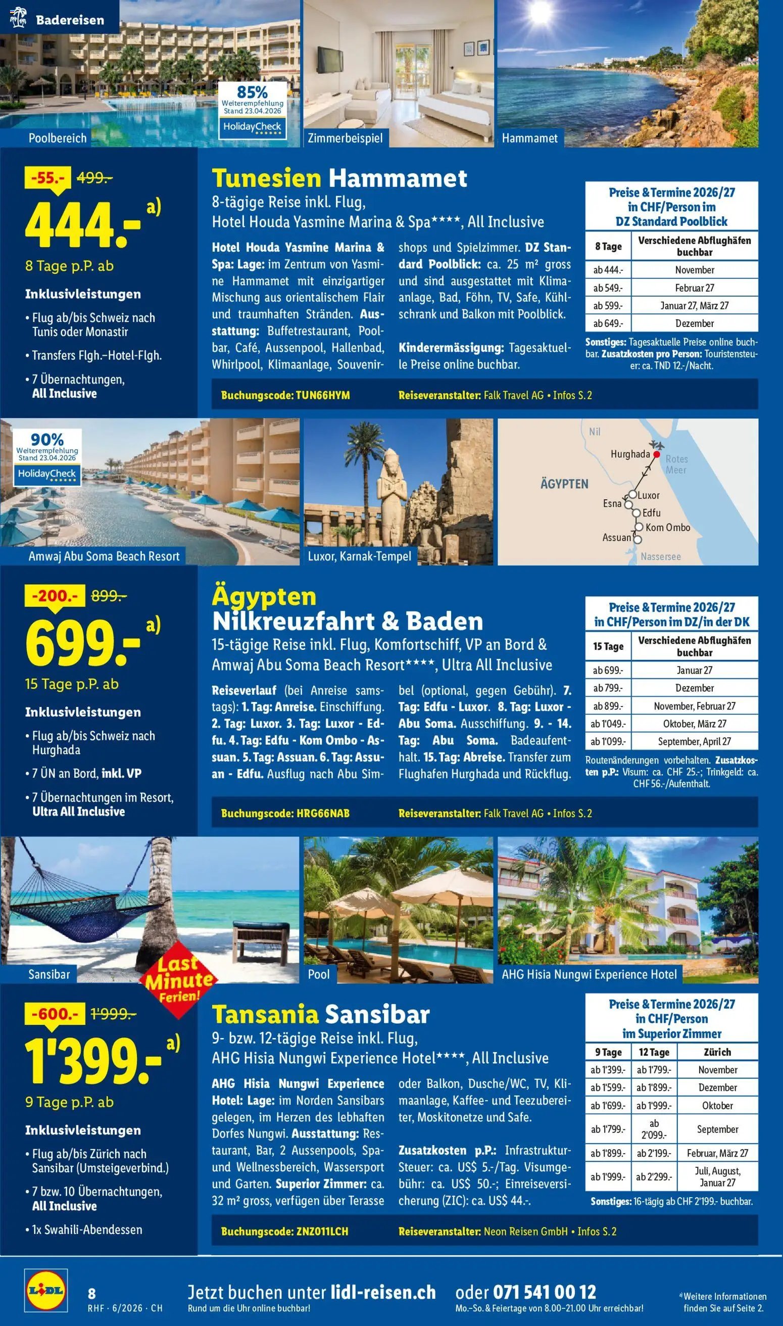 Lidl Aktionen Reisen