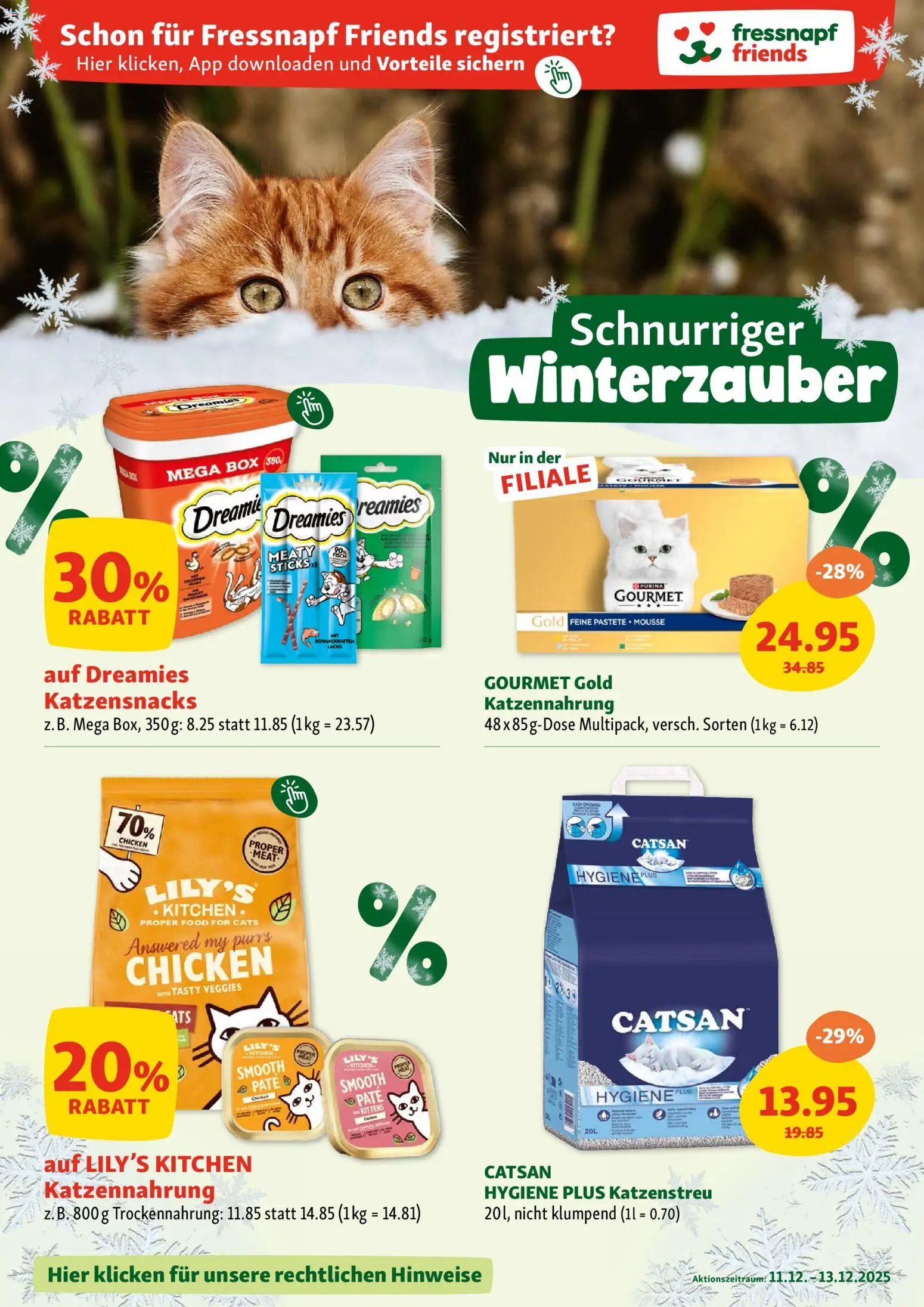 Fressnapf Aktionen (2025-12-11 - 2025-12-13) | 10