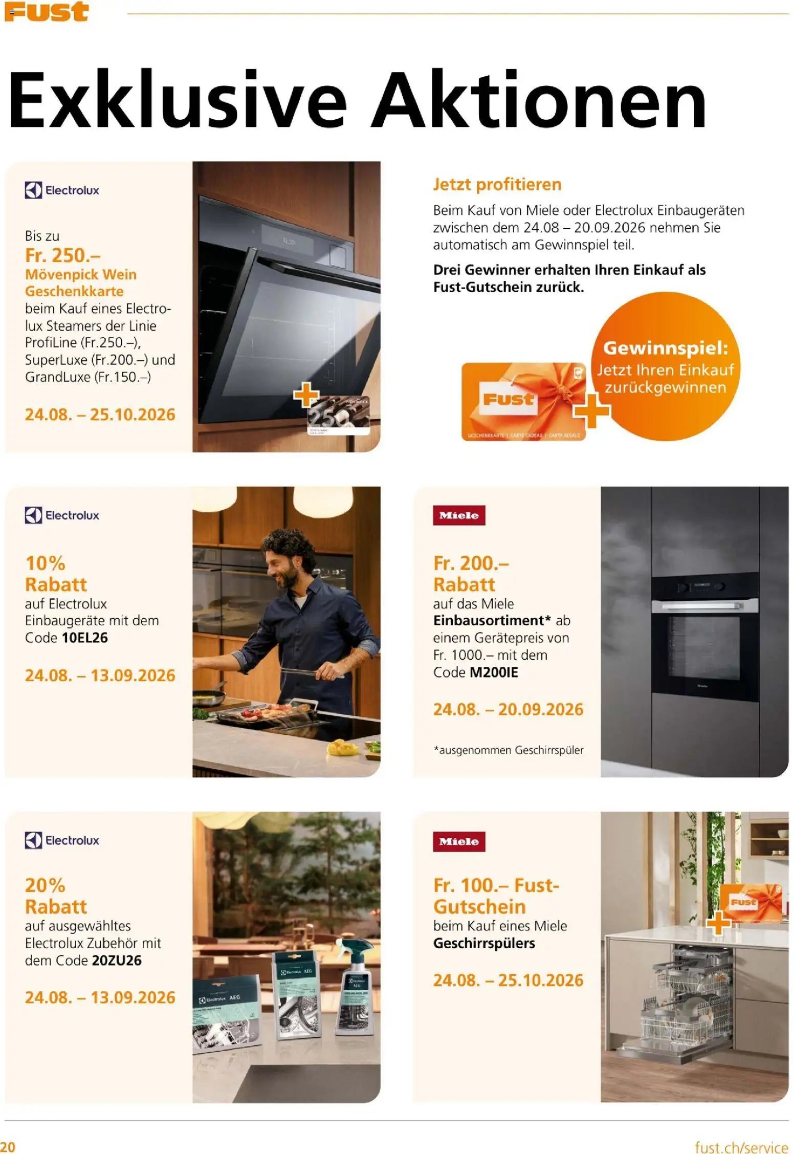 Fust aktionen Einbau