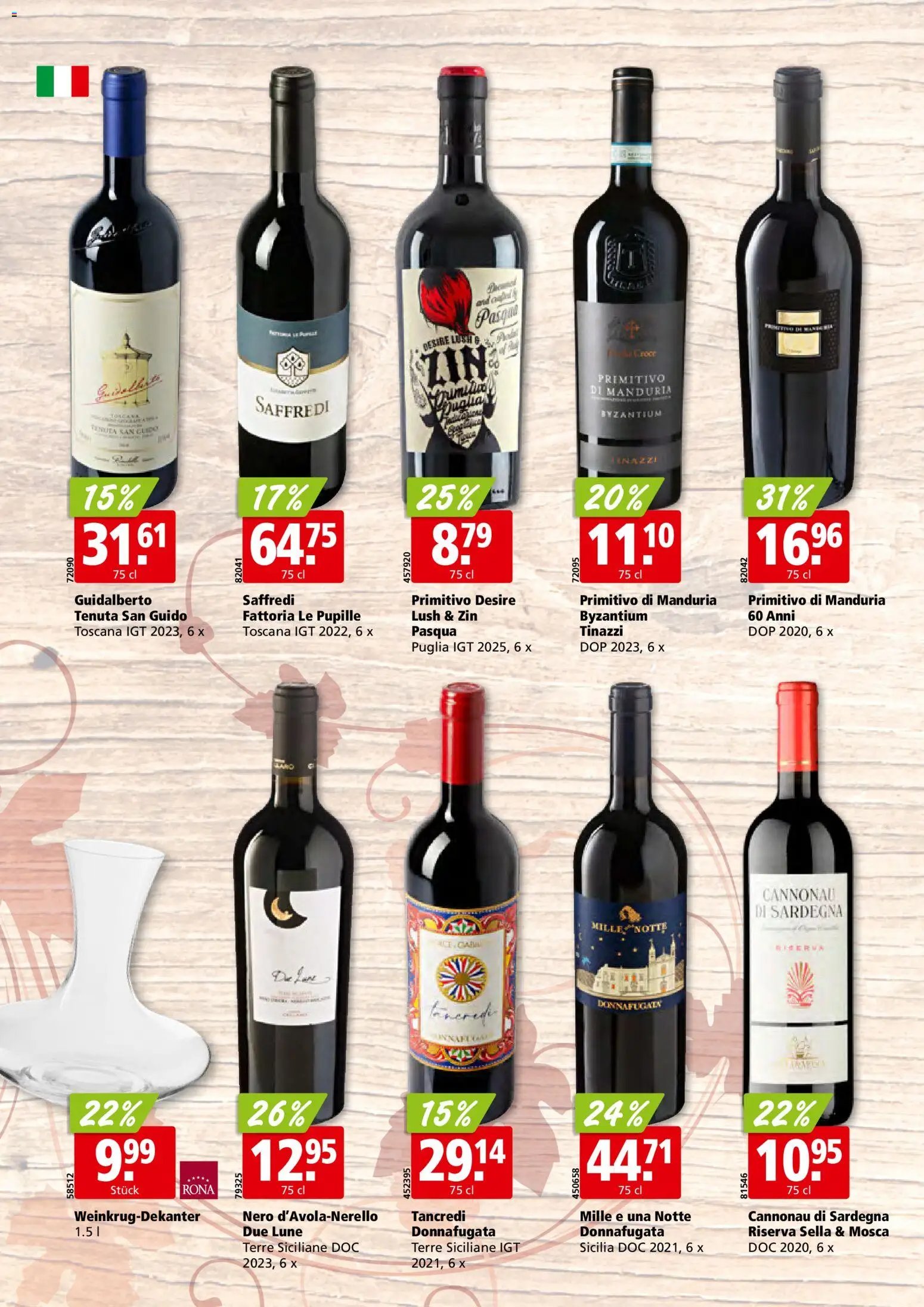 Aligro aktionen Wein Schlieren, Gossau SG, Frauenfeld, Rapperswil-Jona, Sargans, Bern