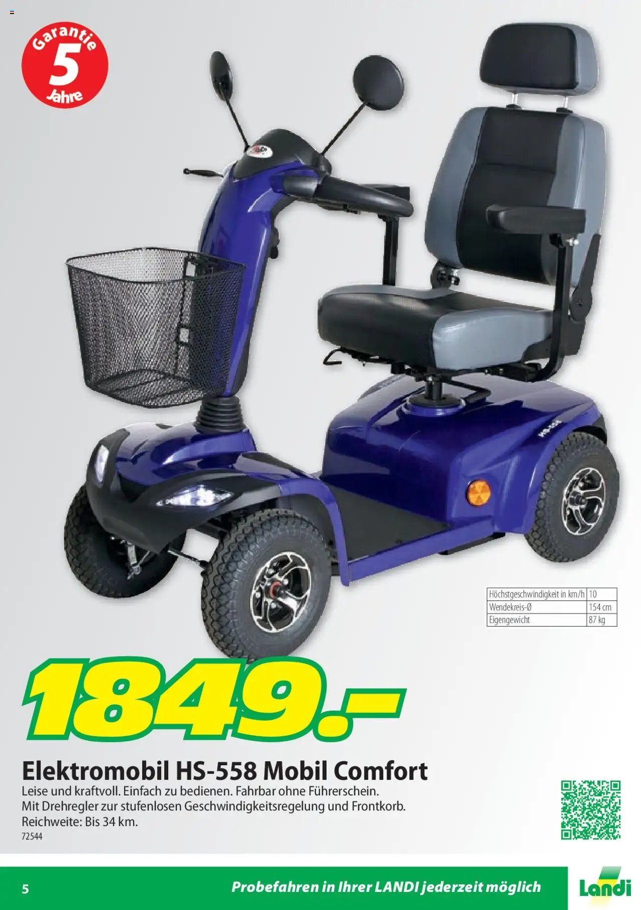 Landi Aktionen Mobil Comfort (2025-02-13 - 2025-12-31) | 5