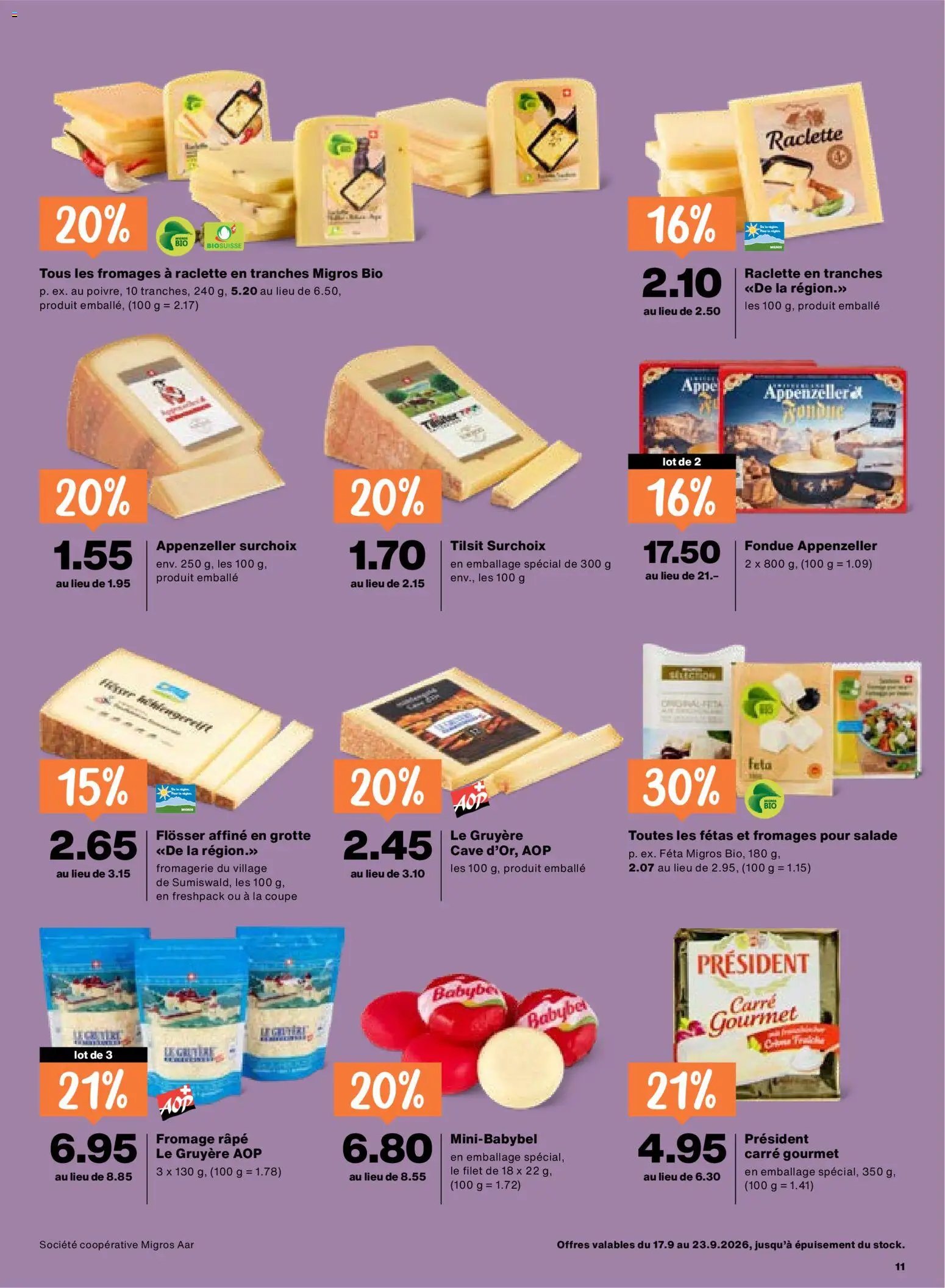Migros aktionen FR