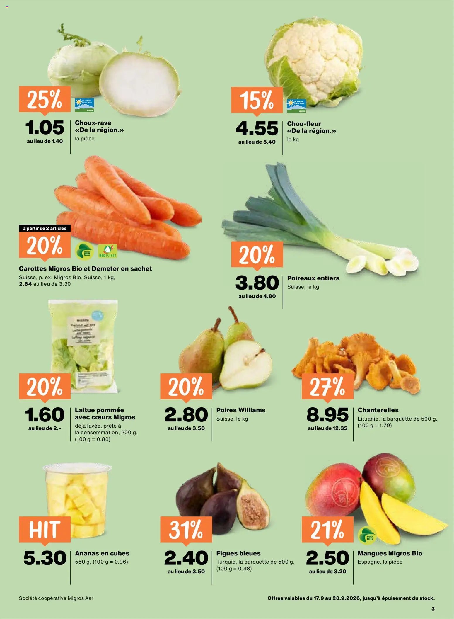 Migros aktionen FR