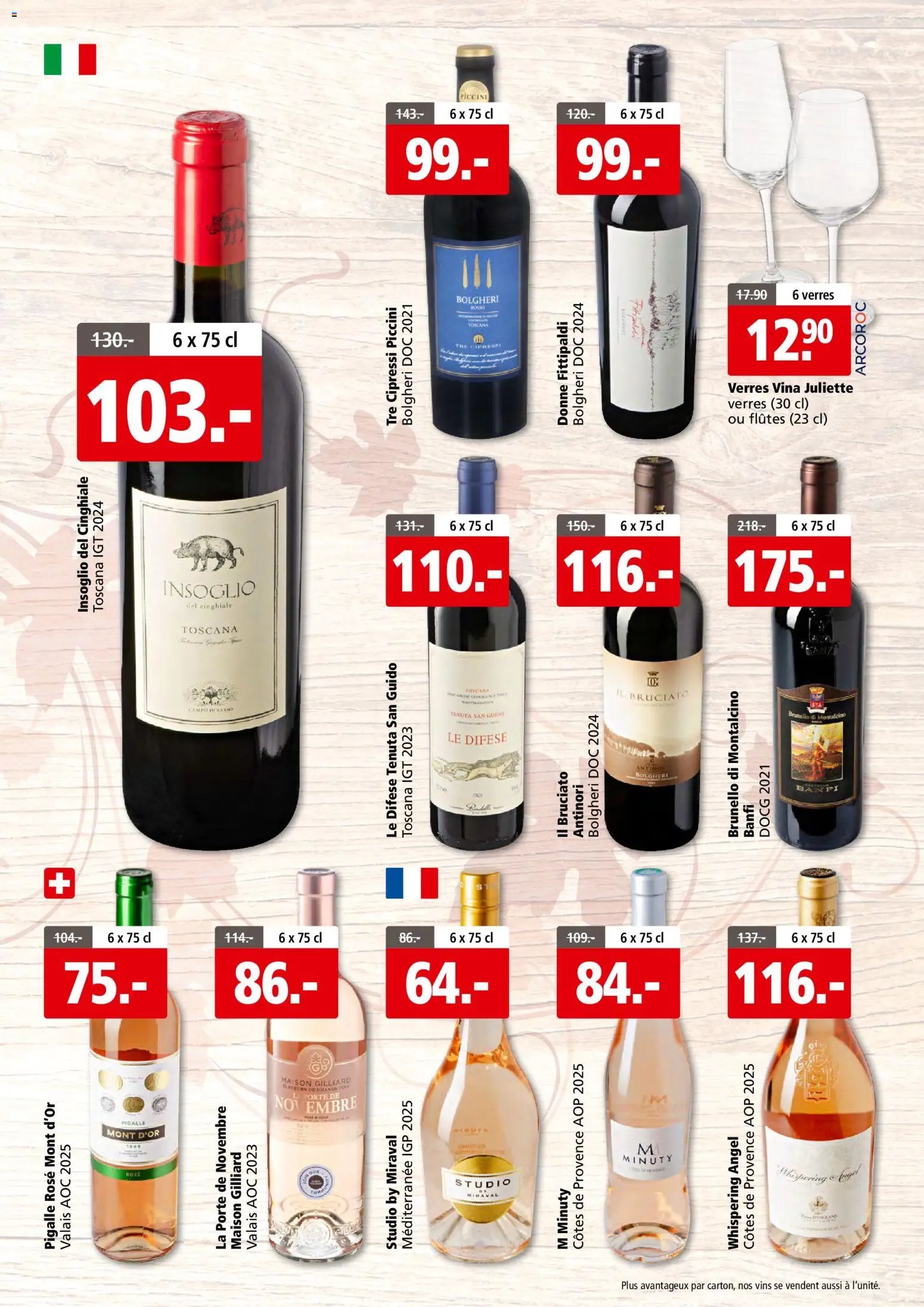 Aligro aktionen Foire aux vins Sion