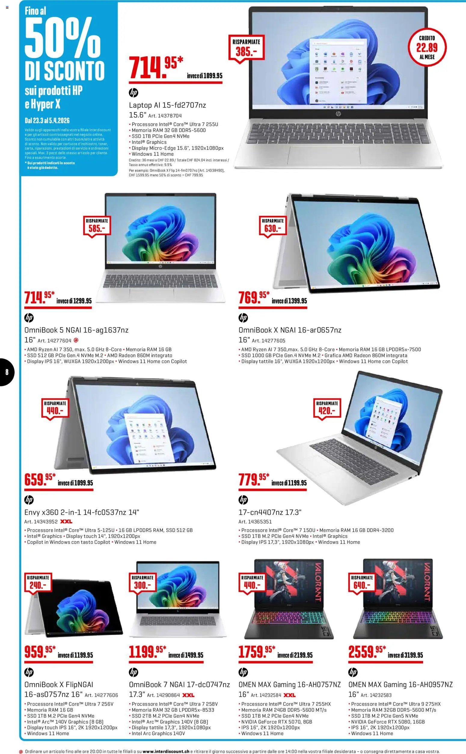 Interdiscount aktionen IT (2026-03-23 - 2026-04-05) | 8