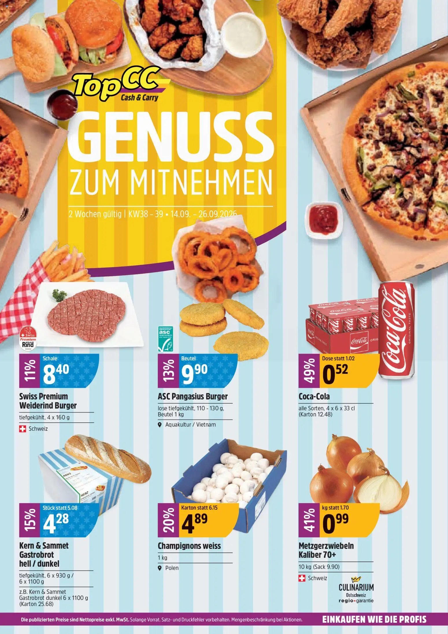 TopCC aktionen Genuss zum Mitnehmen