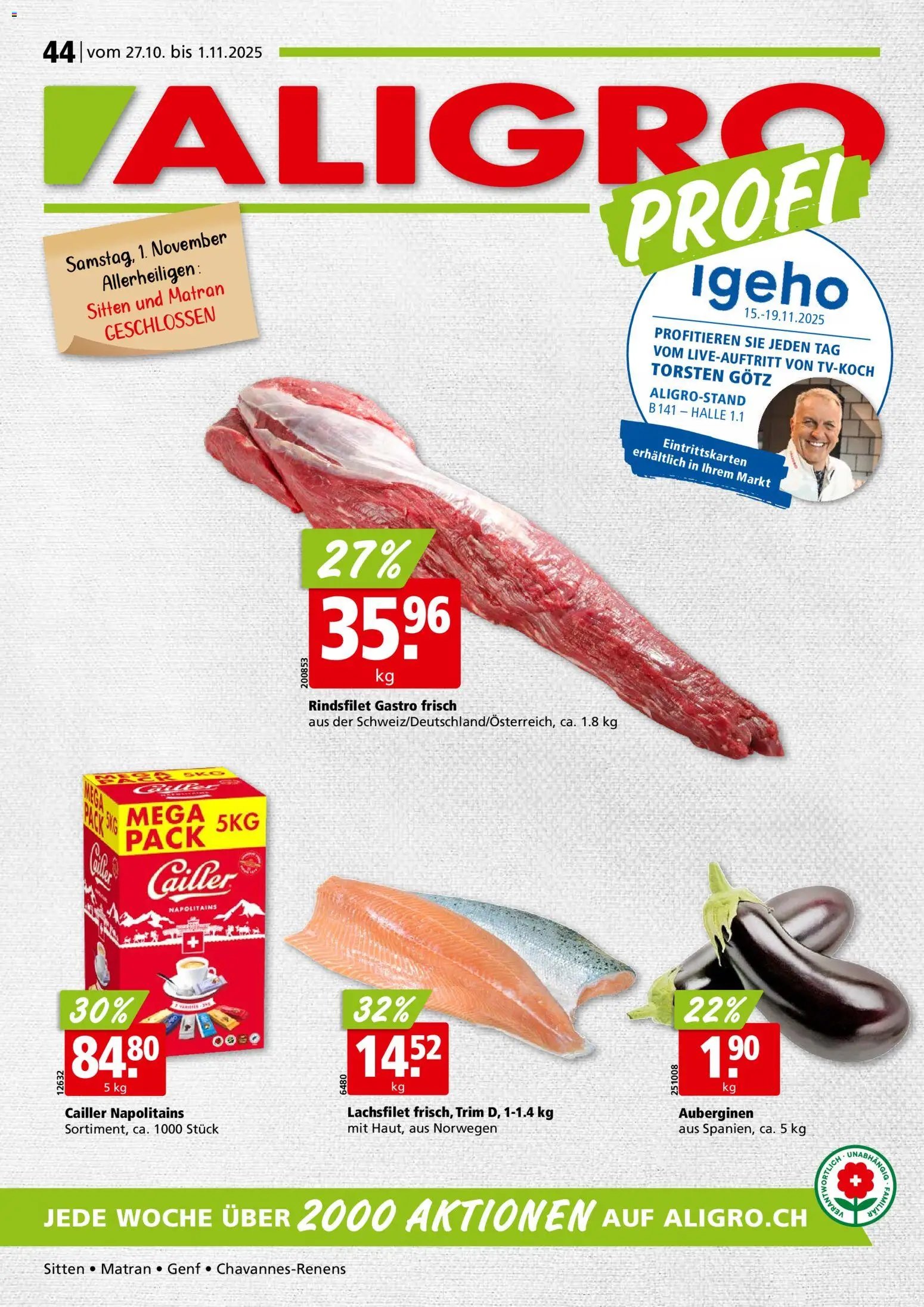 Aligro Aktionen (2025-10-27 - 2025-11-01)
