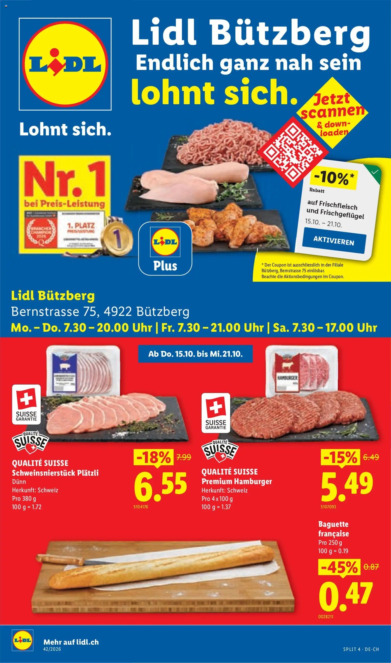 Lidl aktionen Bützberg Neueröffnung