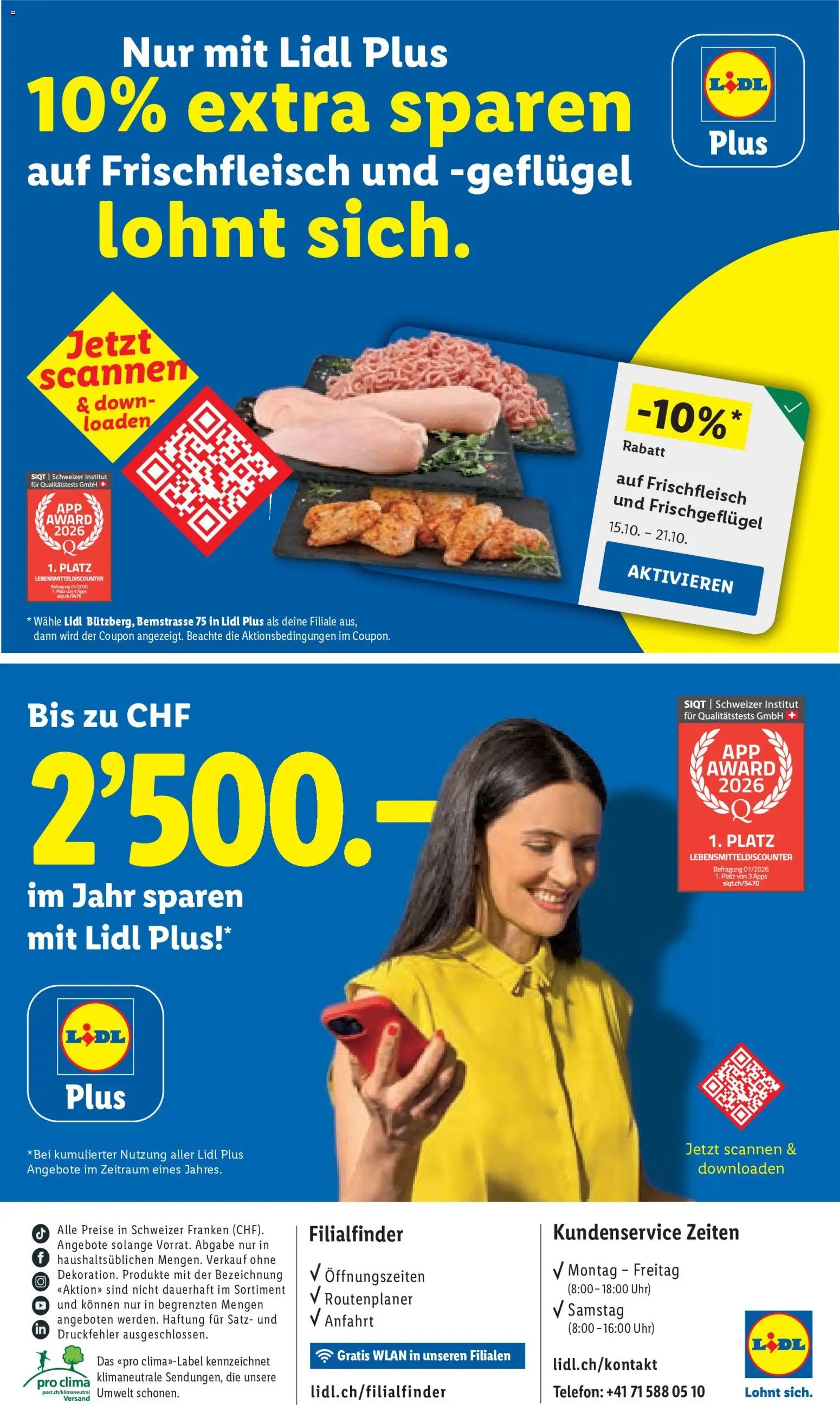 Lidl aktionen Bützberg Neueröffnung