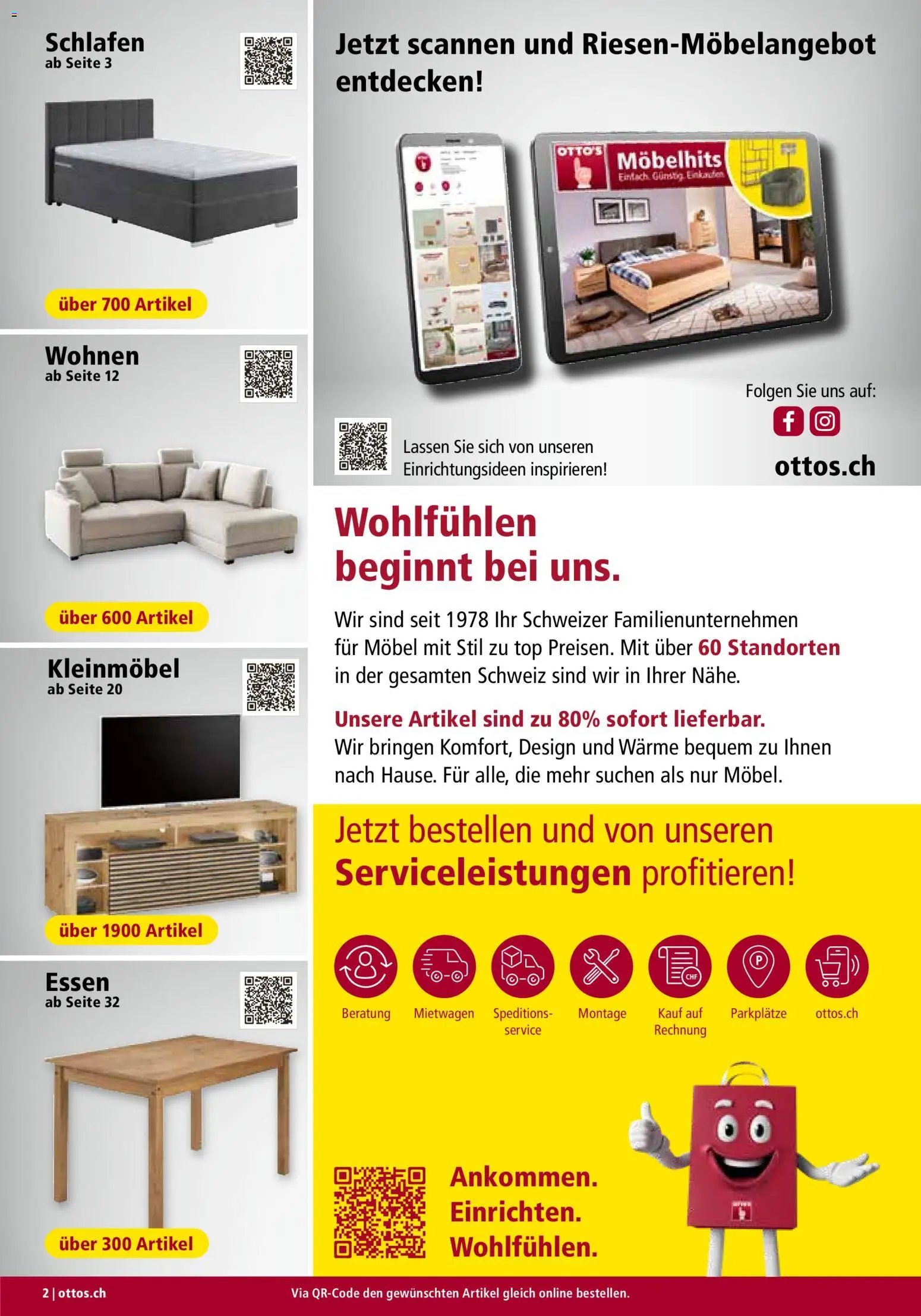 Otto's Aktionen Möbelflyer