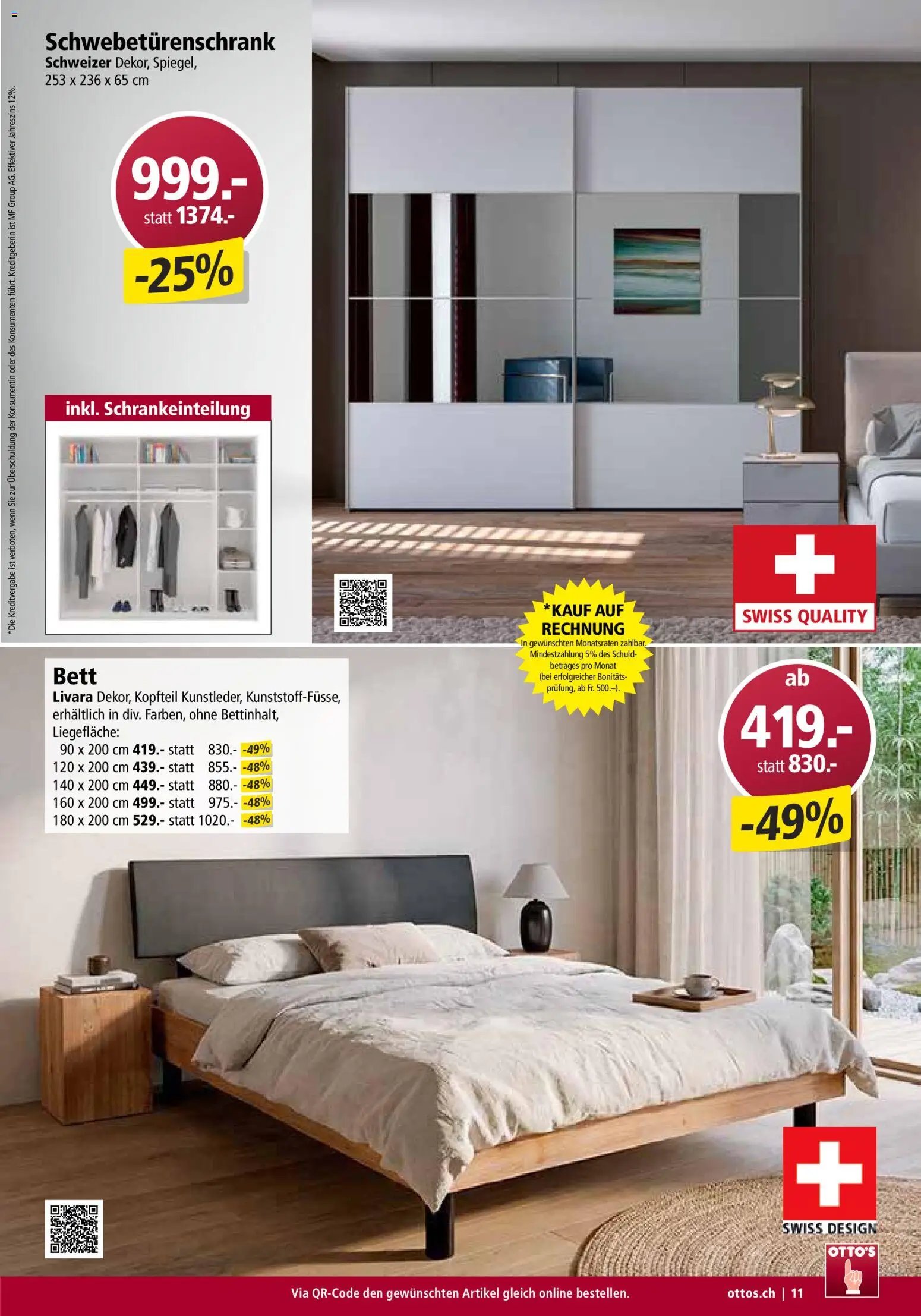 Otto's Aktionen Möbelflyer