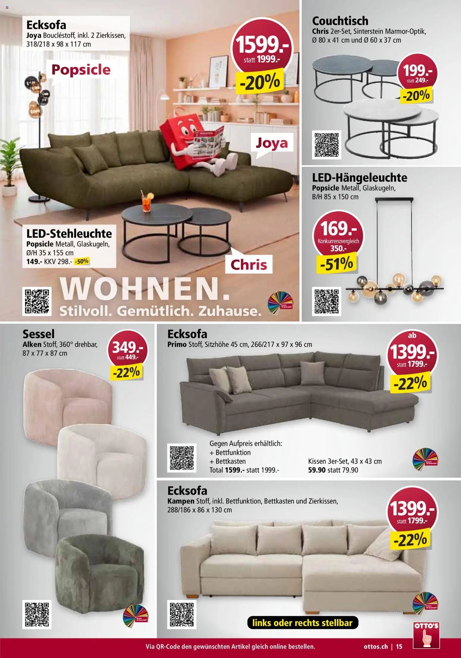 Otto's Aktionen Möbelflyer