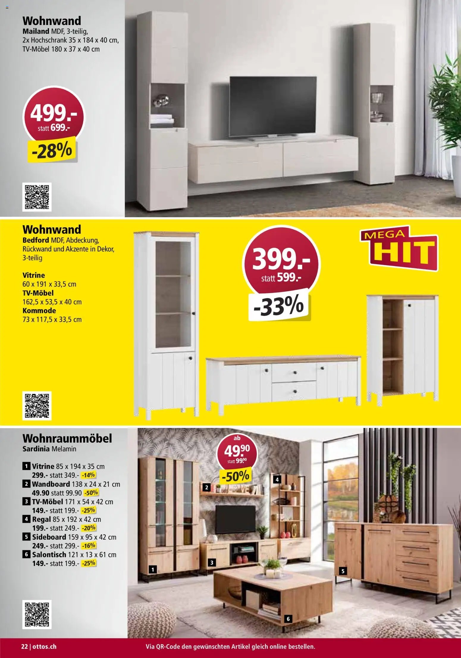 Otto's Aktionen Möbelflyer