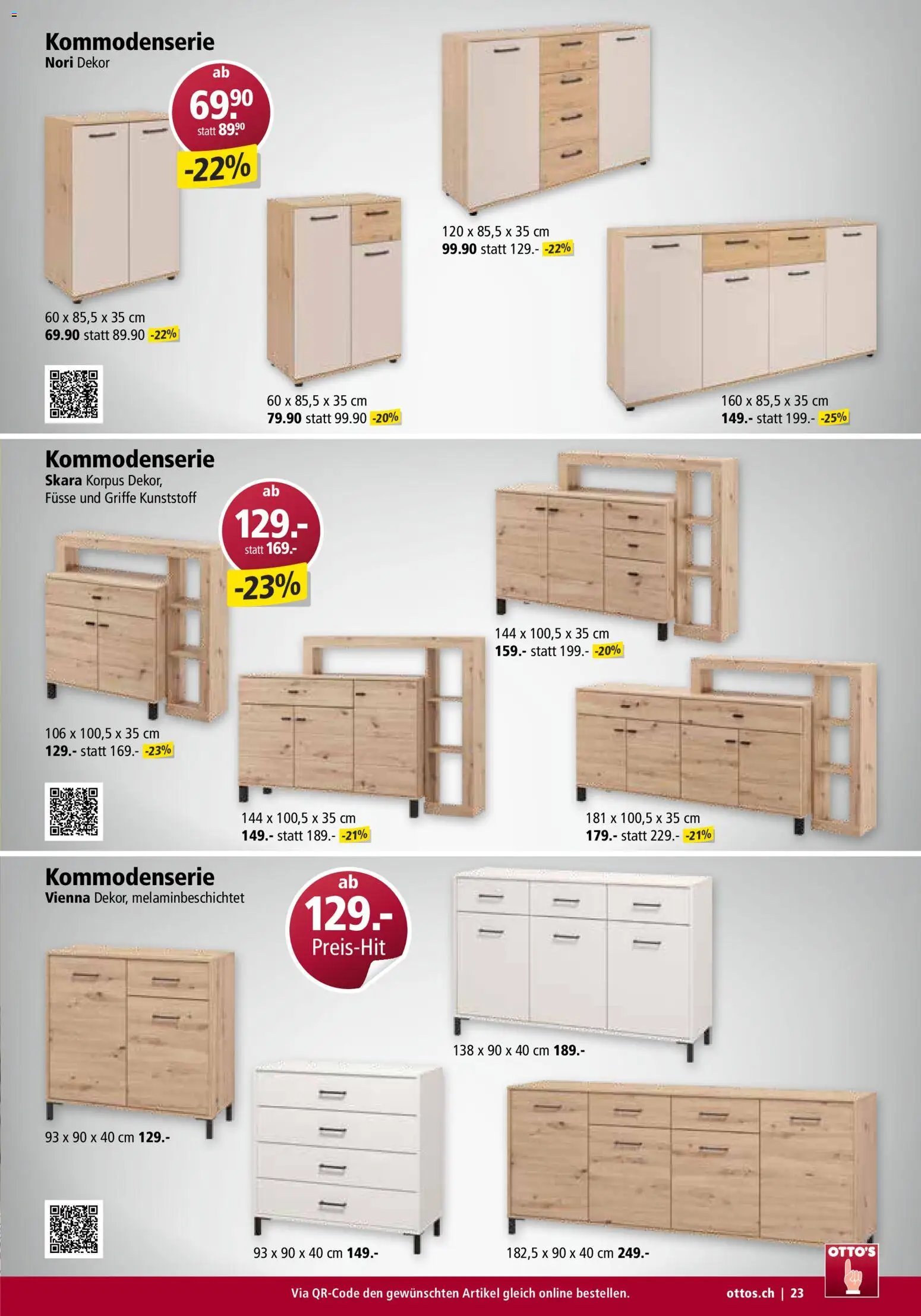 Otto's Aktionen Möbelflyer