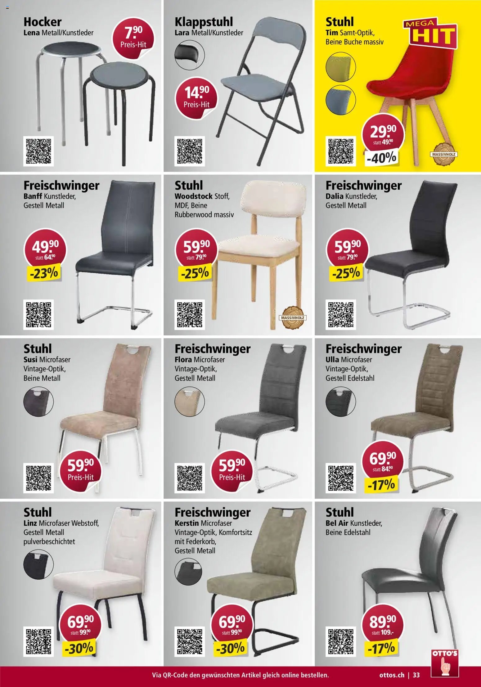 Otto's Aktionen Möbelflyer