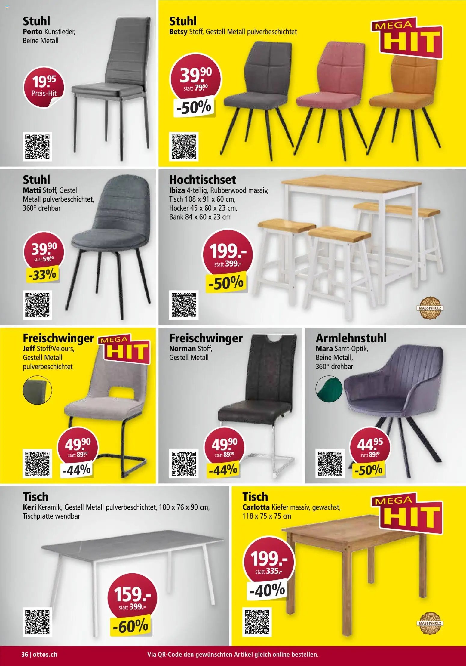Otto's Aktionen Möbelflyer