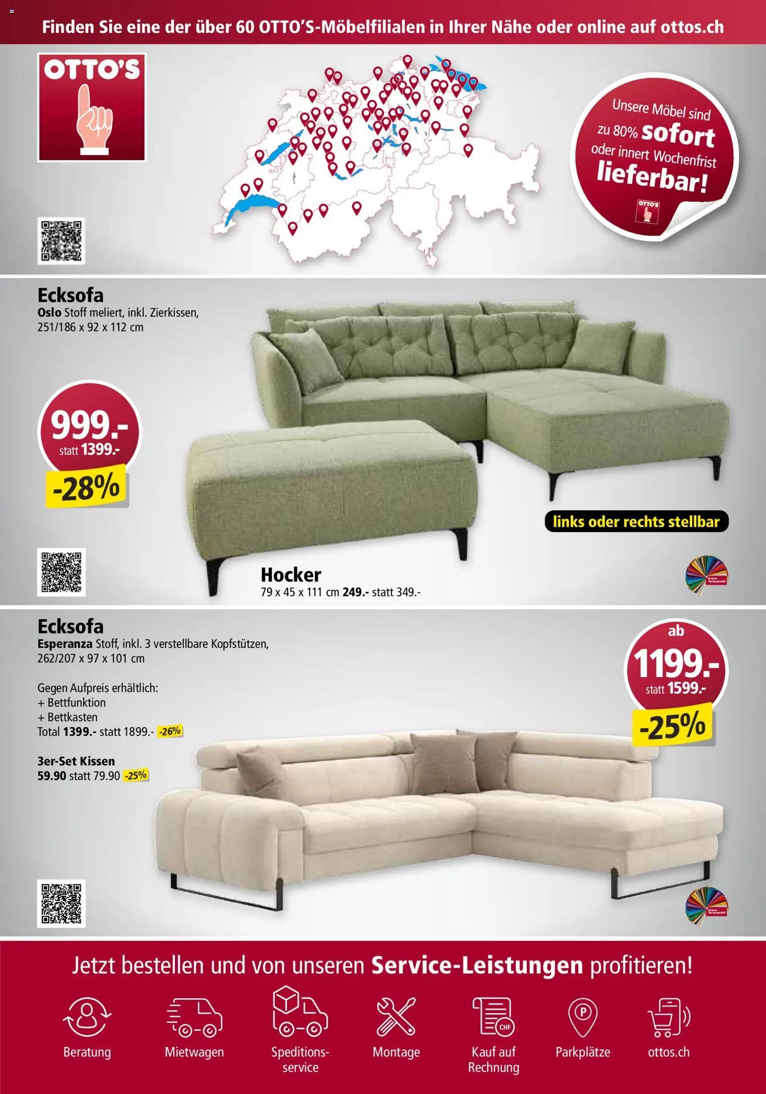 Otto's Aktionen Möbelflyer