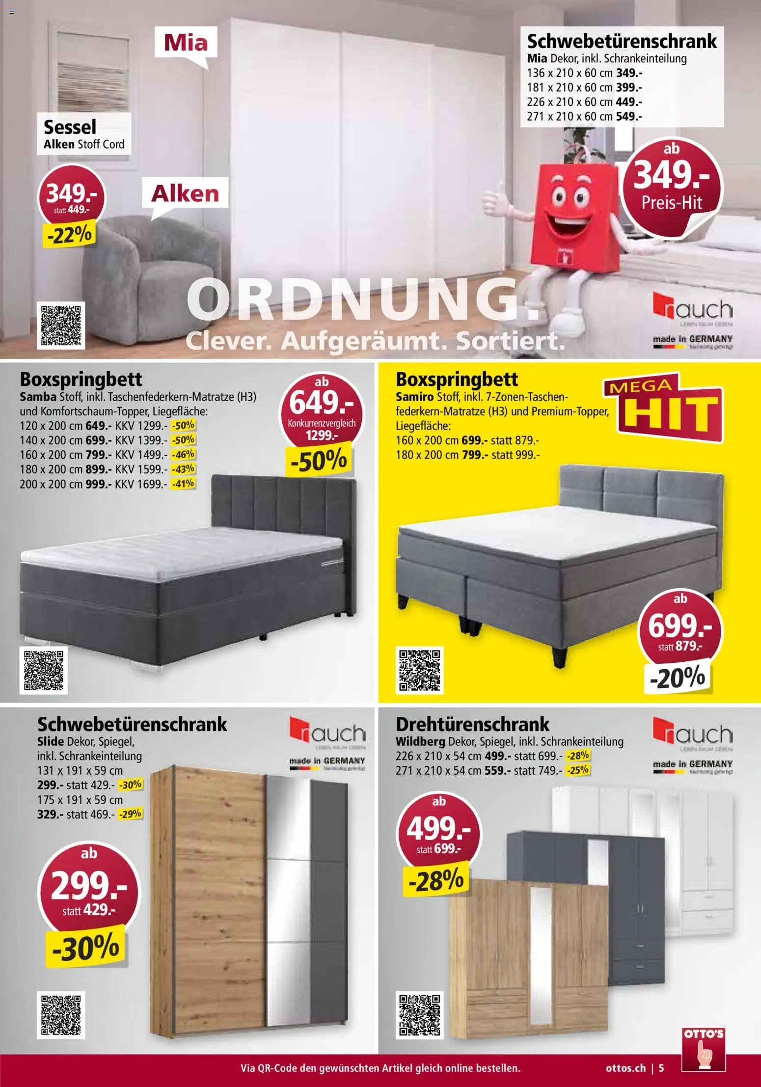 Otto's Aktionen Möbelflyer
