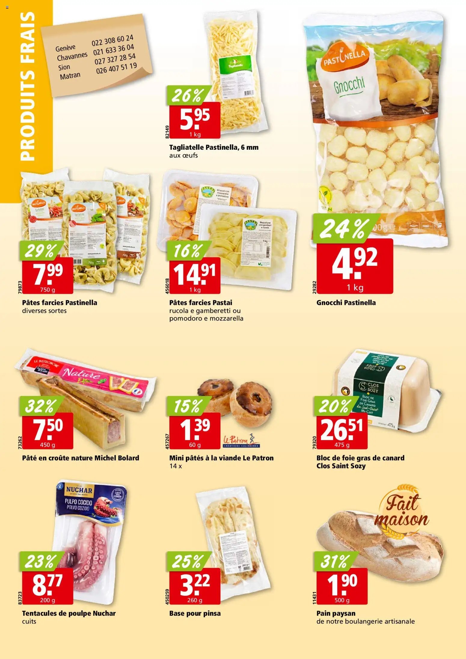 Aligro aktionen Chavannes, Matran, Genève, Sion (2026-03-09 - 2026-03-14)