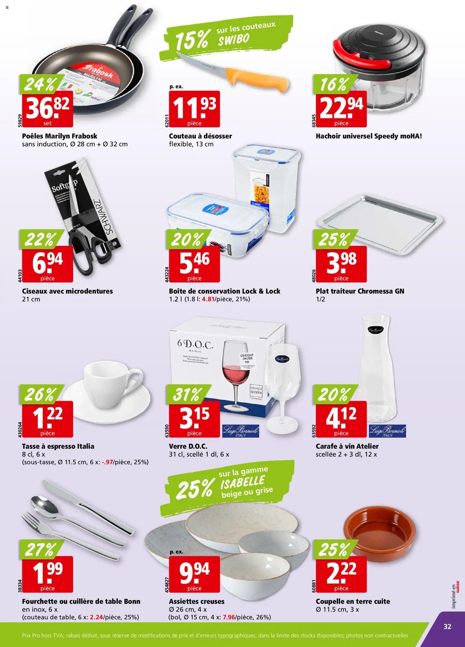 Aligro aktionen Chavannes, Matran, Genève, Sion (2026-03-09 - 2026-03-14)