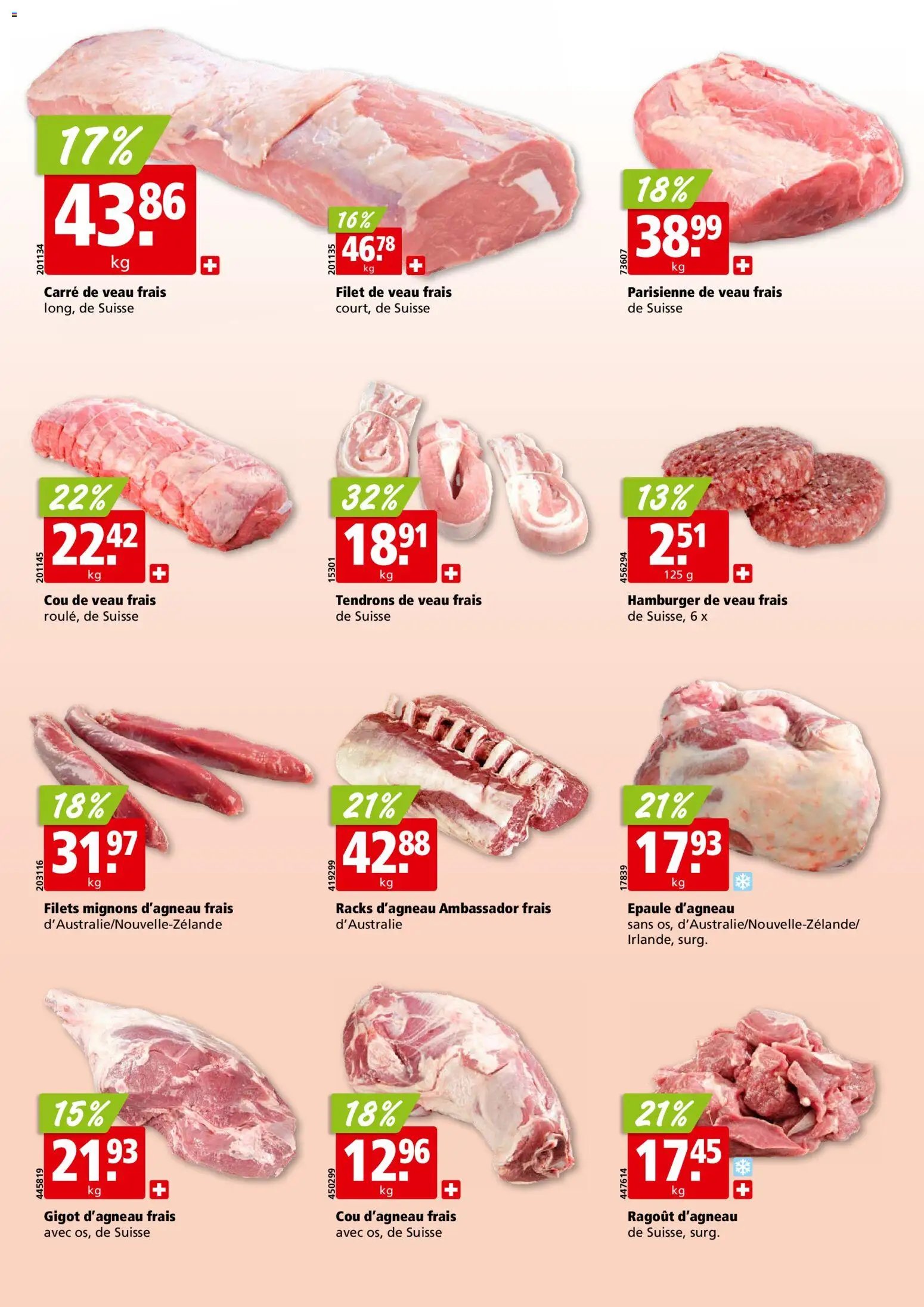 Aligro aktionen Chavannes, Matran, Genève, Sion (2026-03-09 - 2026-03-14)