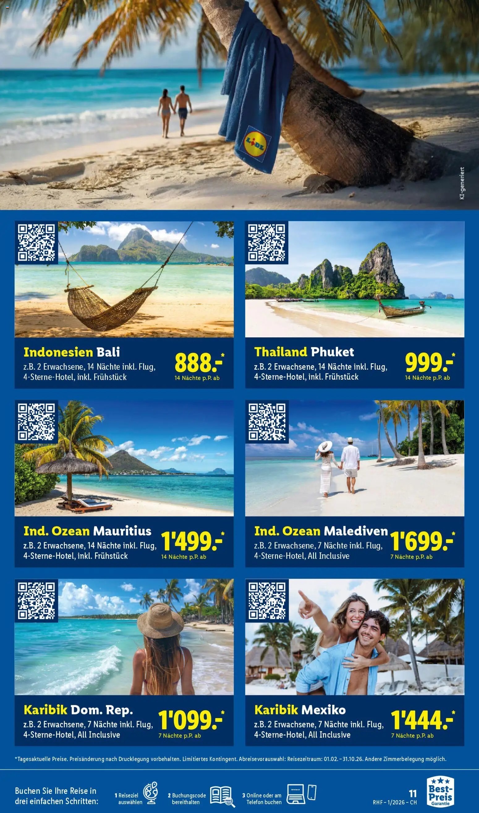 Lidl Aktionen Reisen Januar (2025-12-29 - 2026-01-31) | 11