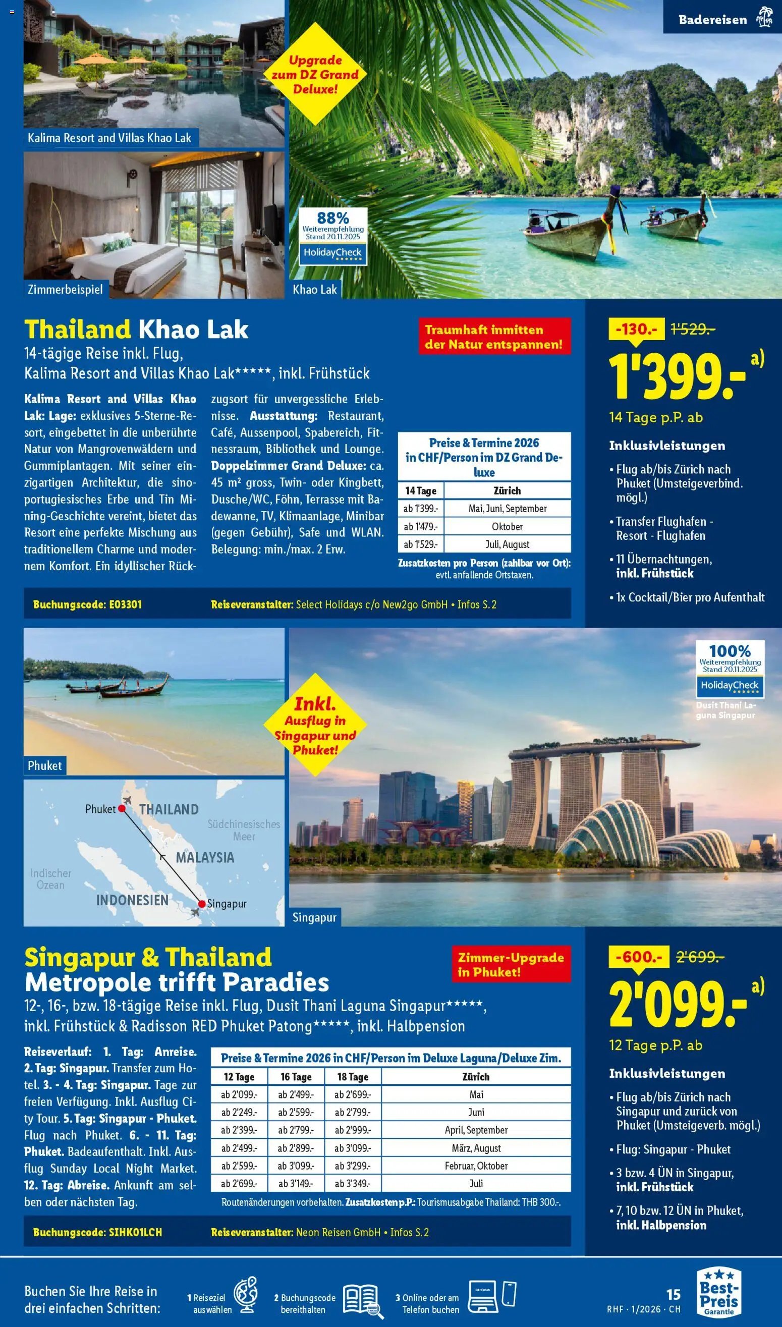 Lidl Aktionen Reisen Januar (2025-12-29 - 2026-01-31) | 15