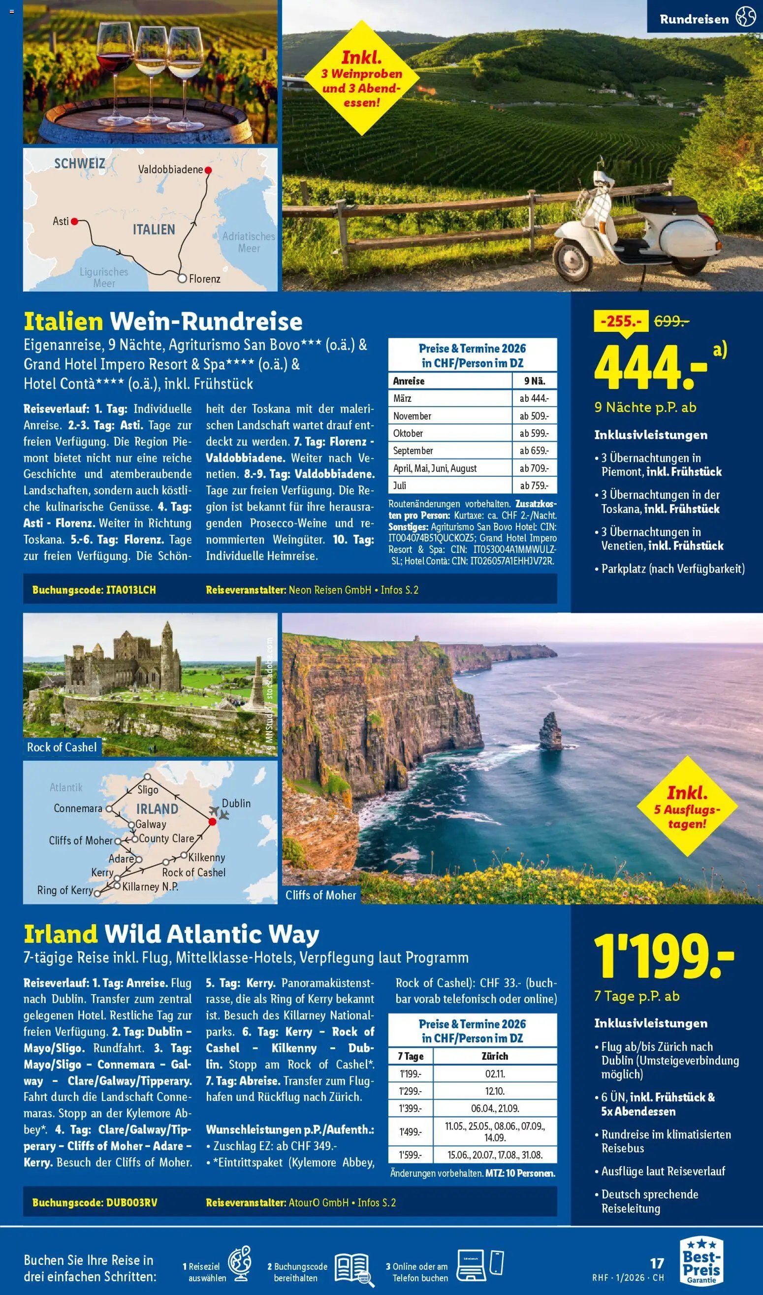 Lidl Aktionen Reisen Januar (2025-12-29 - 2026-01-31) | 17