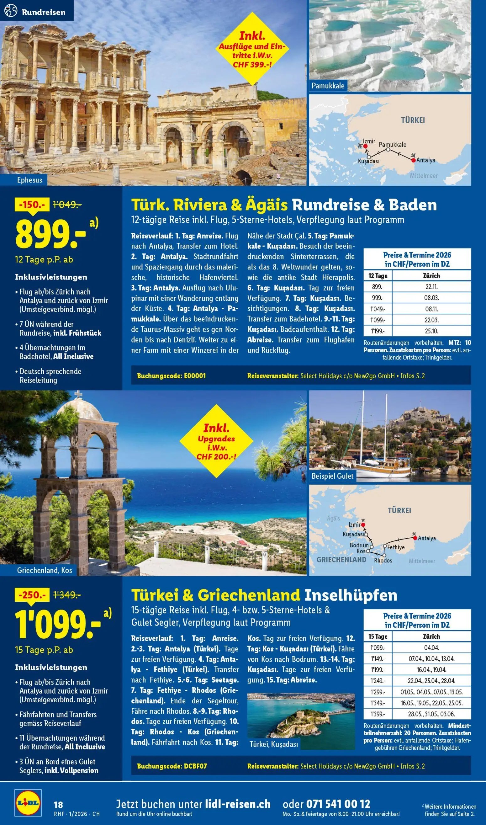 Lidl Aktionen Reisen Januar (2025-12-29 - 2026-01-31) | 18