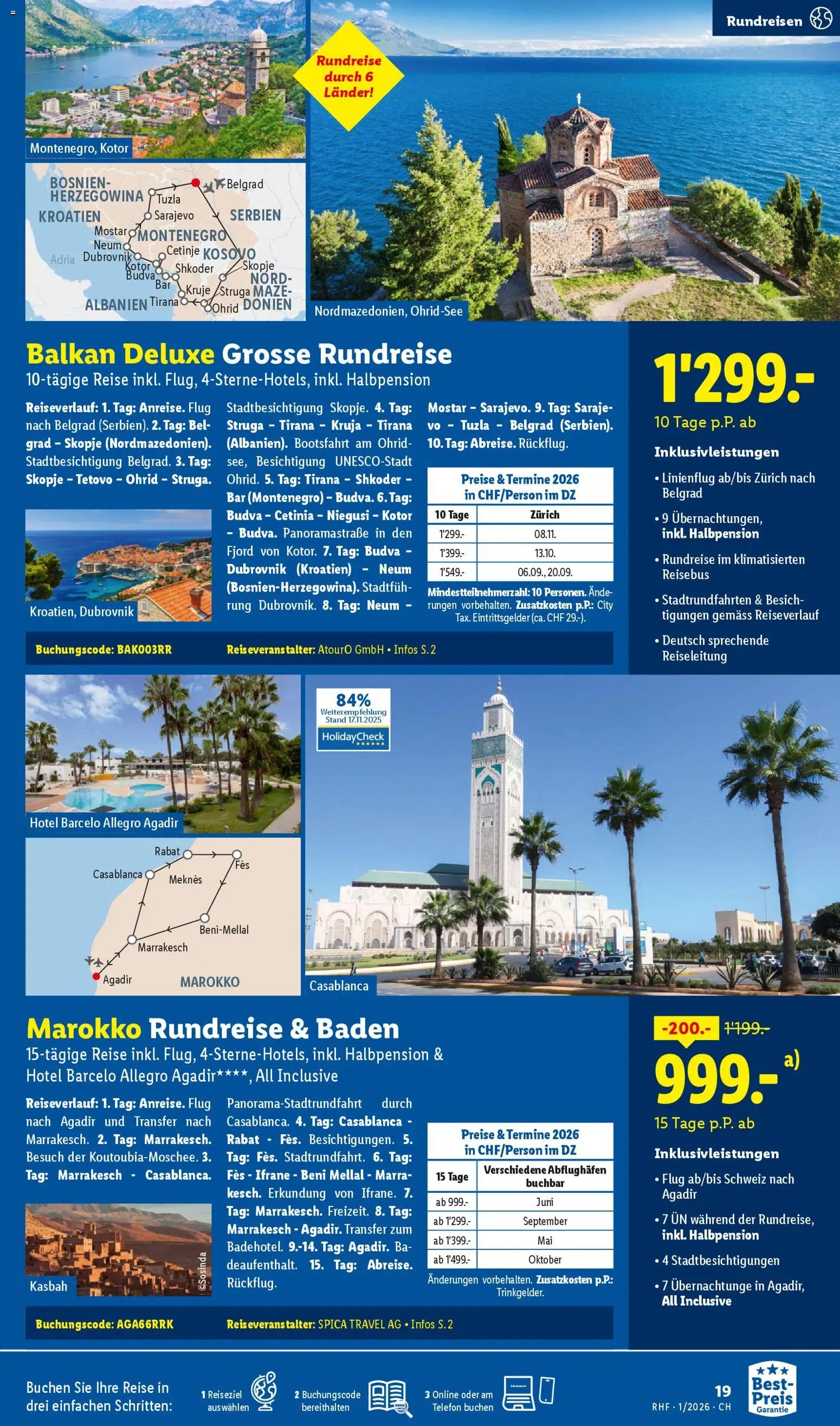 Lidl Aktionen Reisen Januar (2025-12-29 - 2026-01-31) | 19