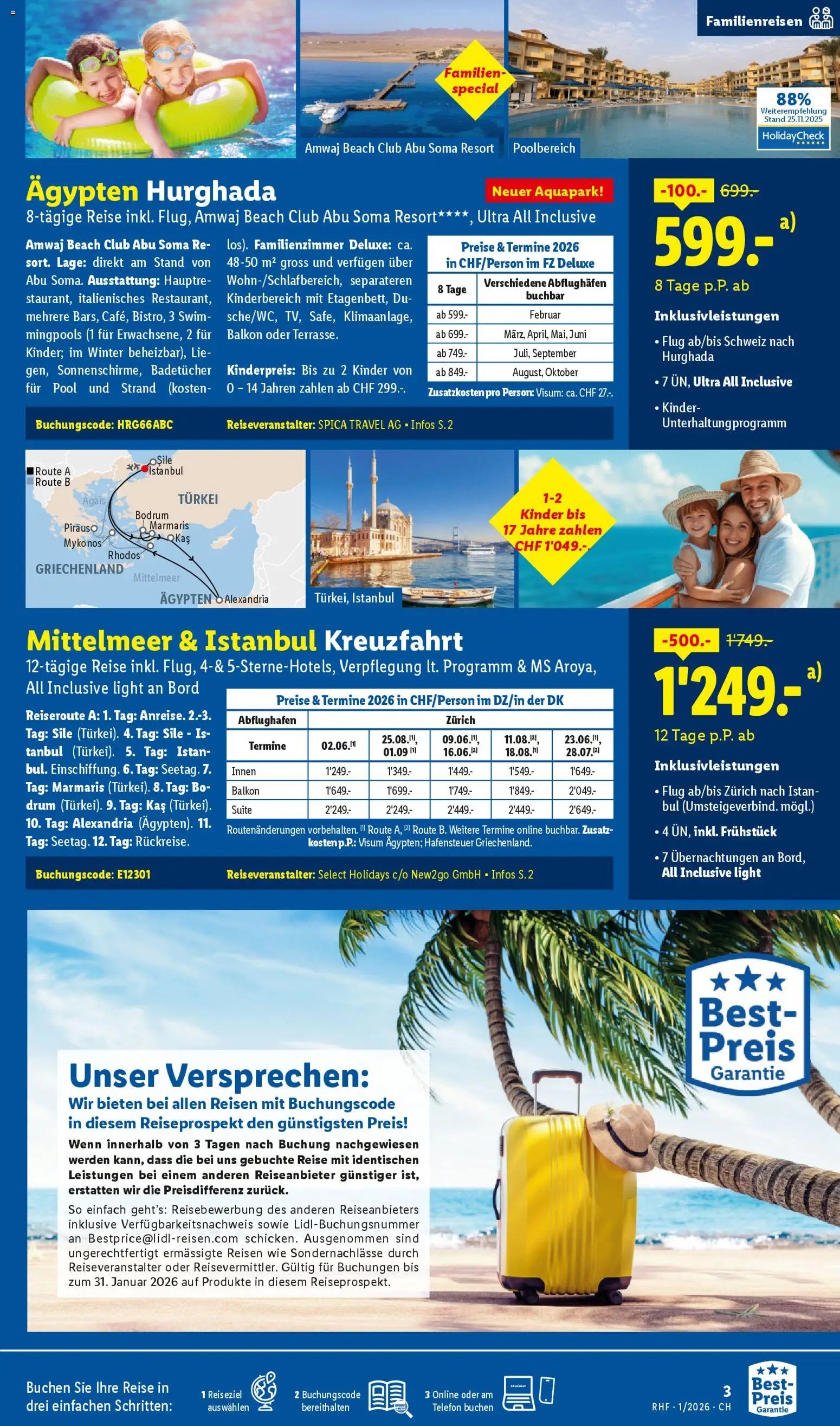 Lidl Aktionen Reisen Januar (2025-12-29 - 2026-01-31) | 3