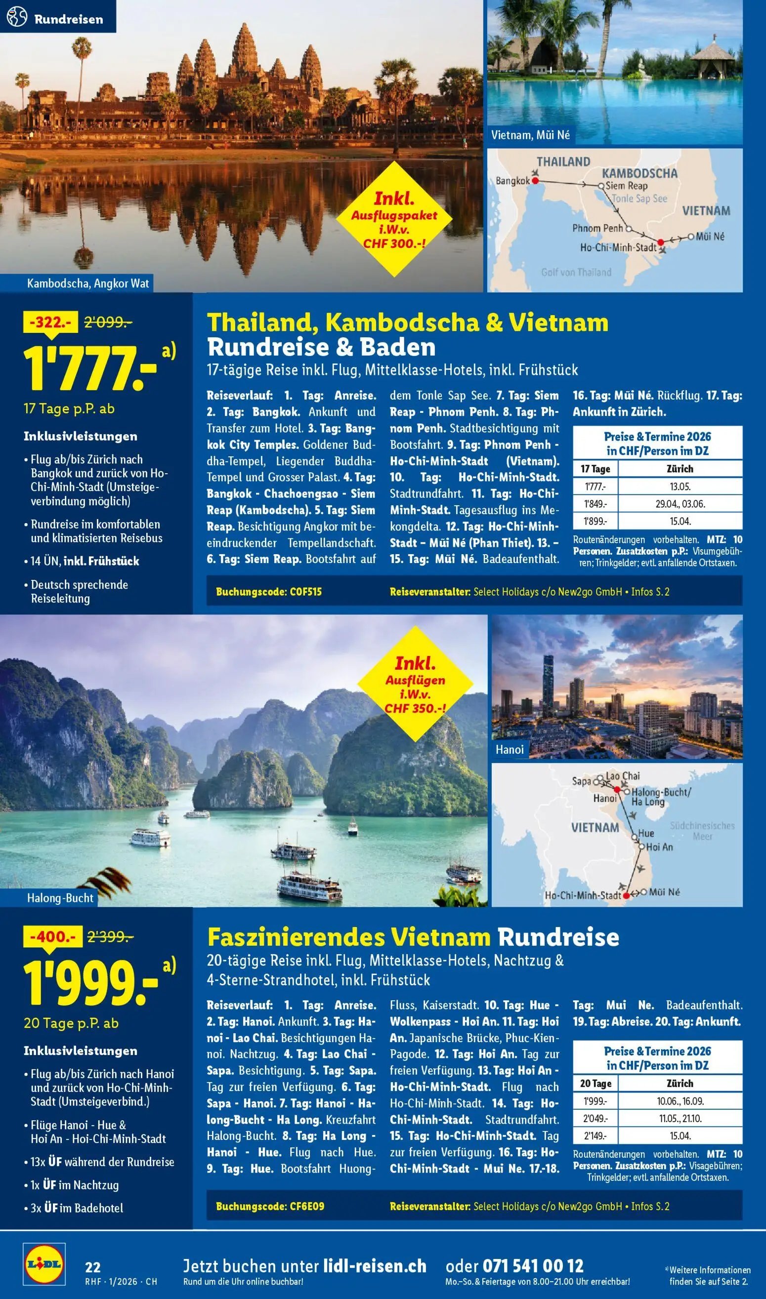 Lidl Aktionen Reisen Januar (2025-12-29 - 2026-01-31) | 22