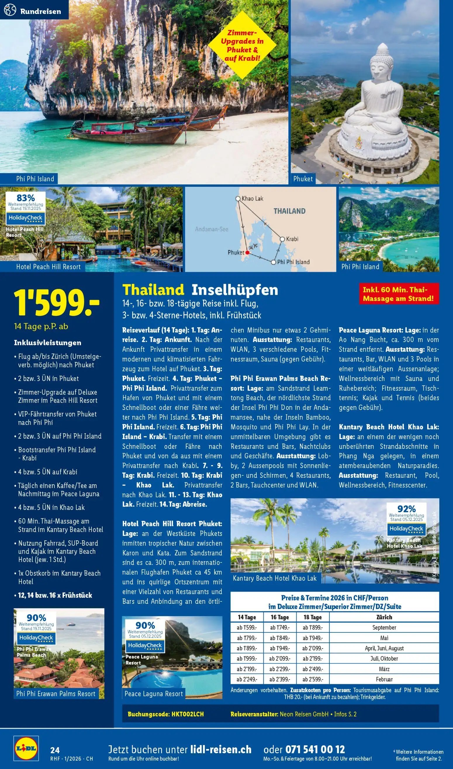 Lidl Aktionen Reisen Januar (2025-12-29 - 2026-01-31) | 24