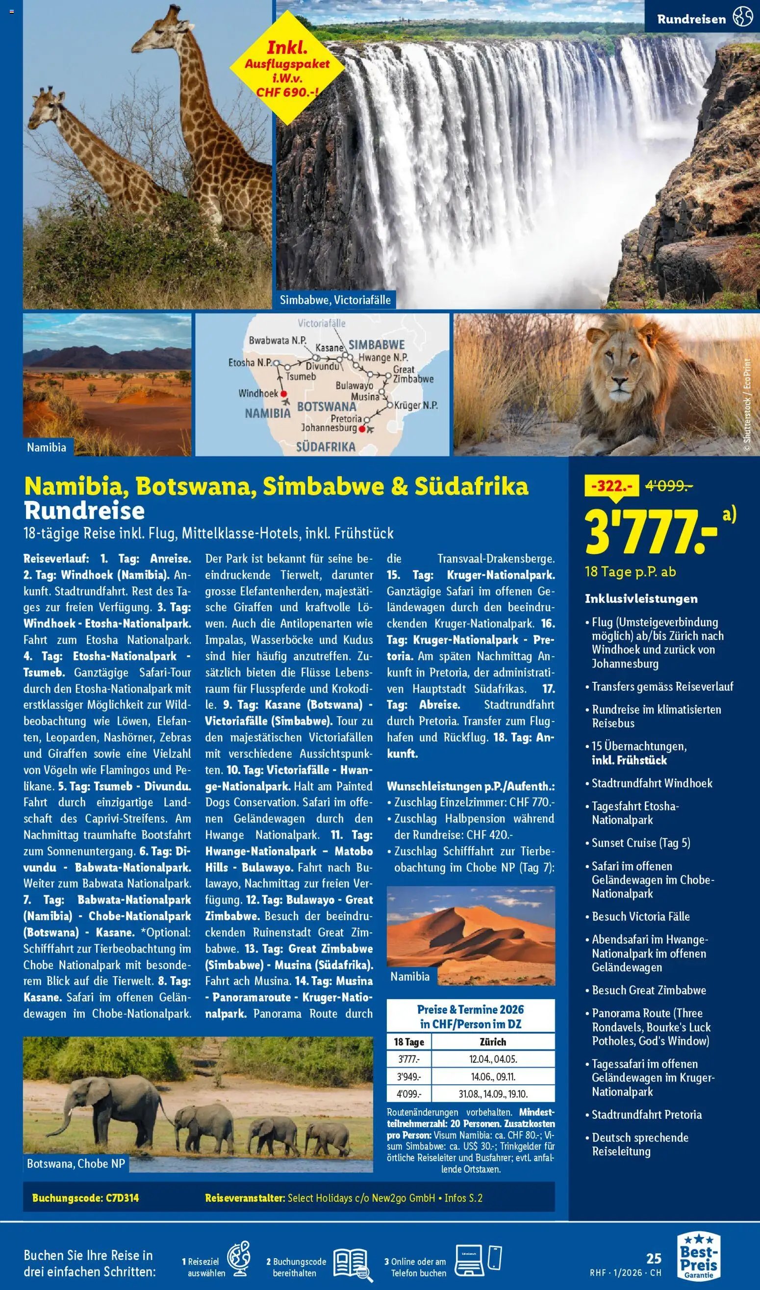 Lidl Aktionen Reisen Januar (2025-12-29 - 2026-01-31) | 25