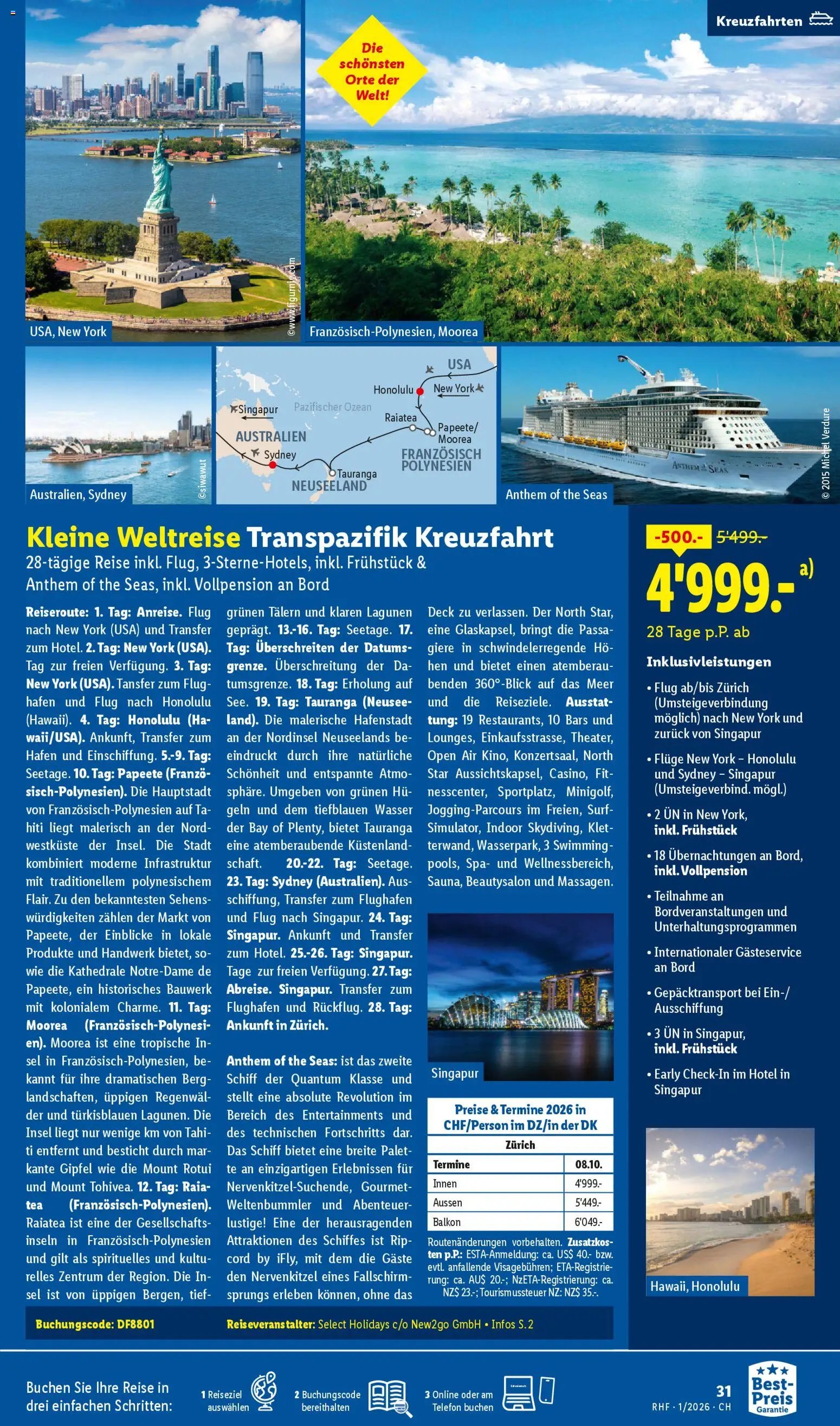 Lidl Aktionen Reisen Januar (2025-12-29 - 2026-01-31) | 31