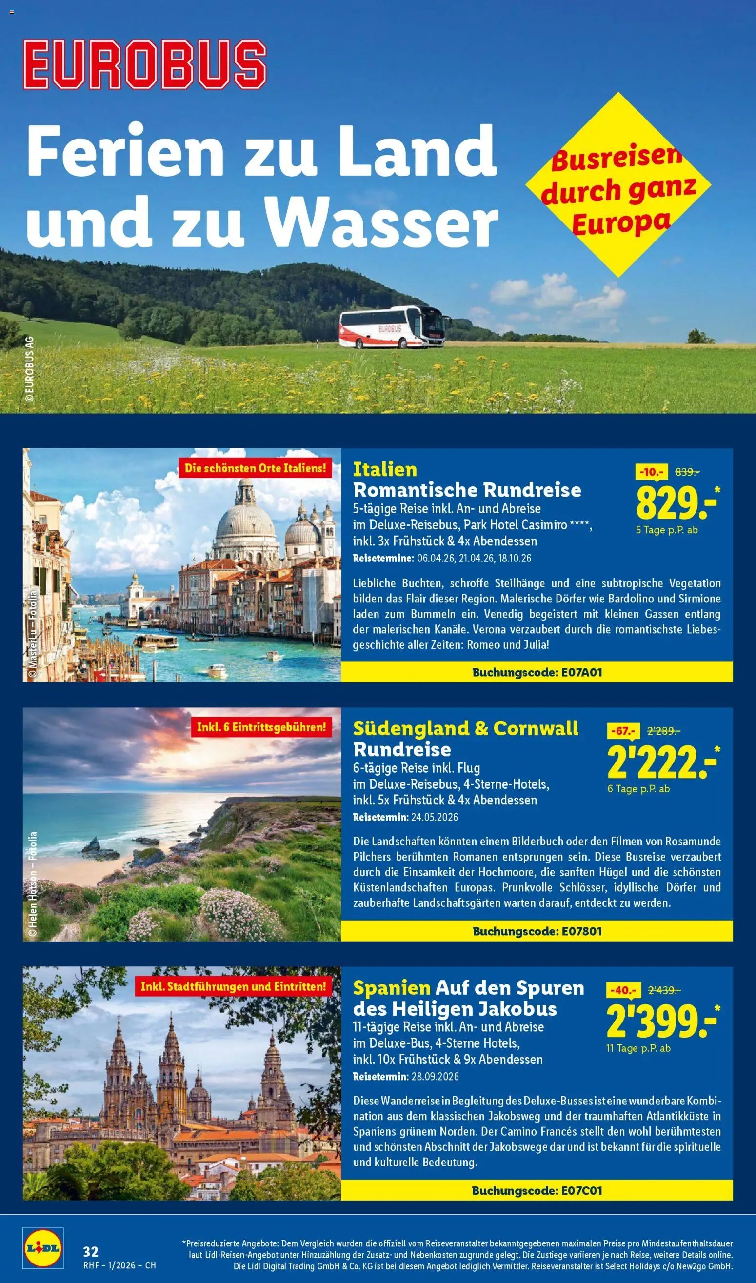 Lidl Aktionen Reisen Januar (2025-12-29 - 2026-01-31) | 32