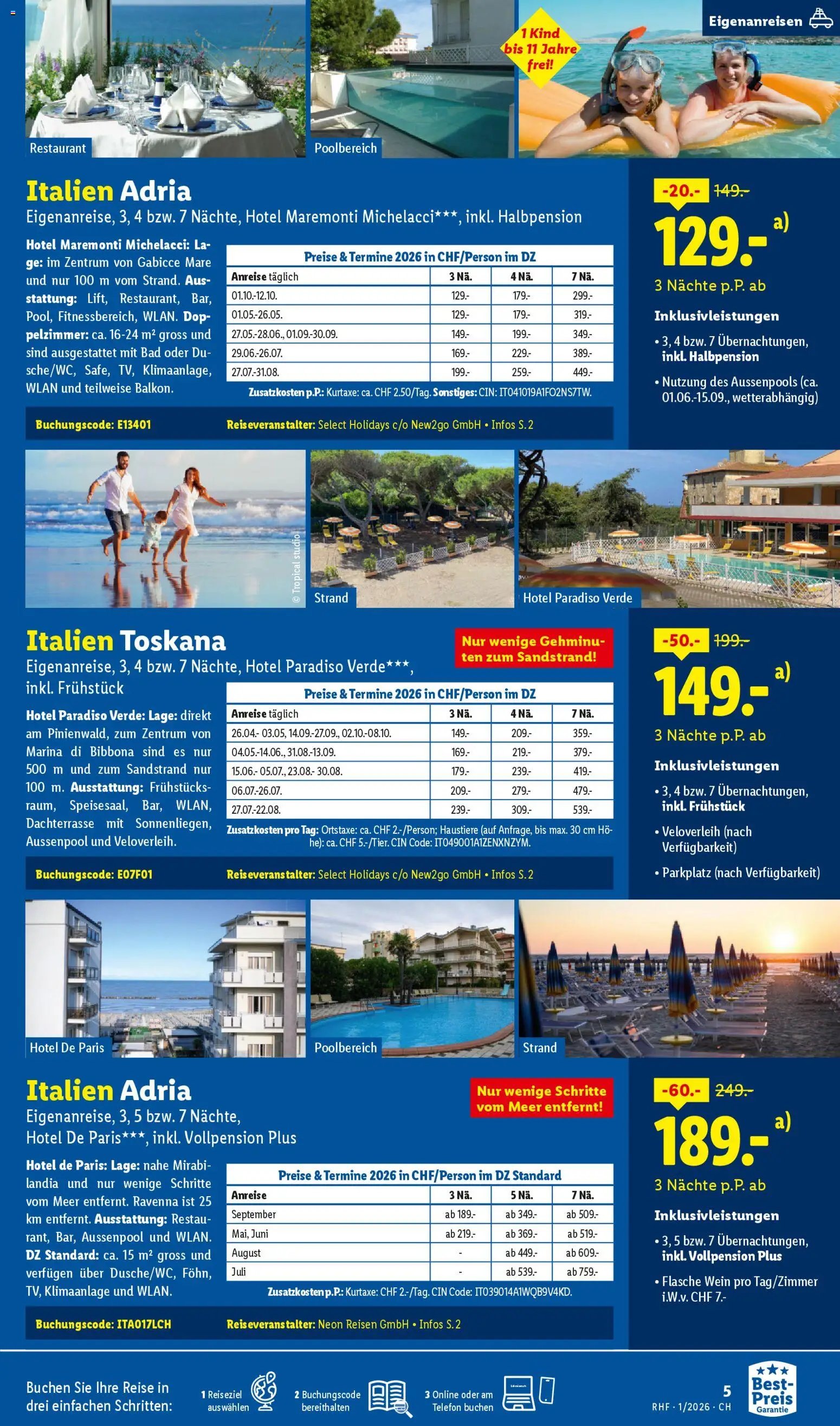 Lidl Aktionen Reisen Januar (2025-12-29 - 2026-01-31) | 5