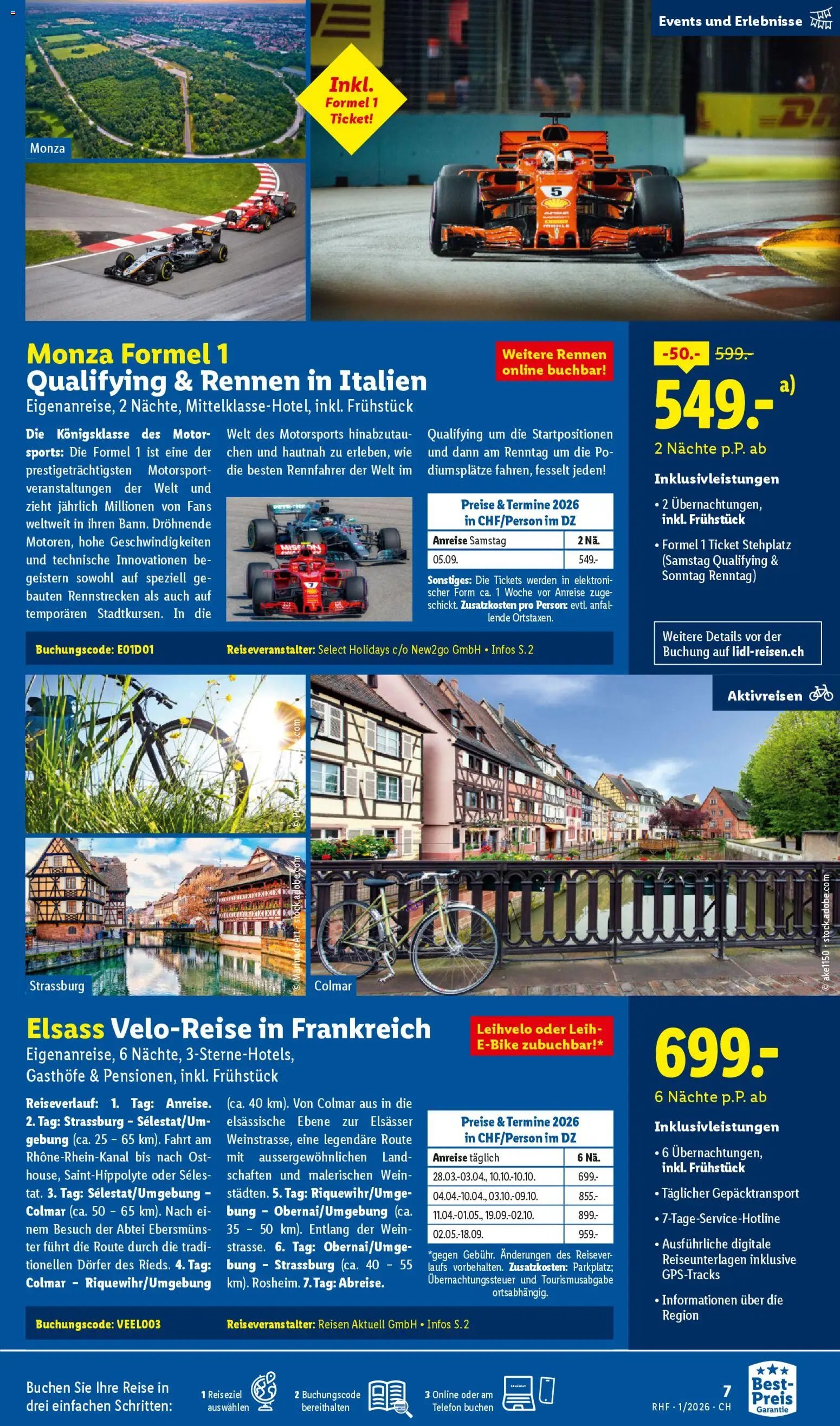 Lidl Aktionen Reisen Januar (2025-12-29 - 2026-01-31) | 7