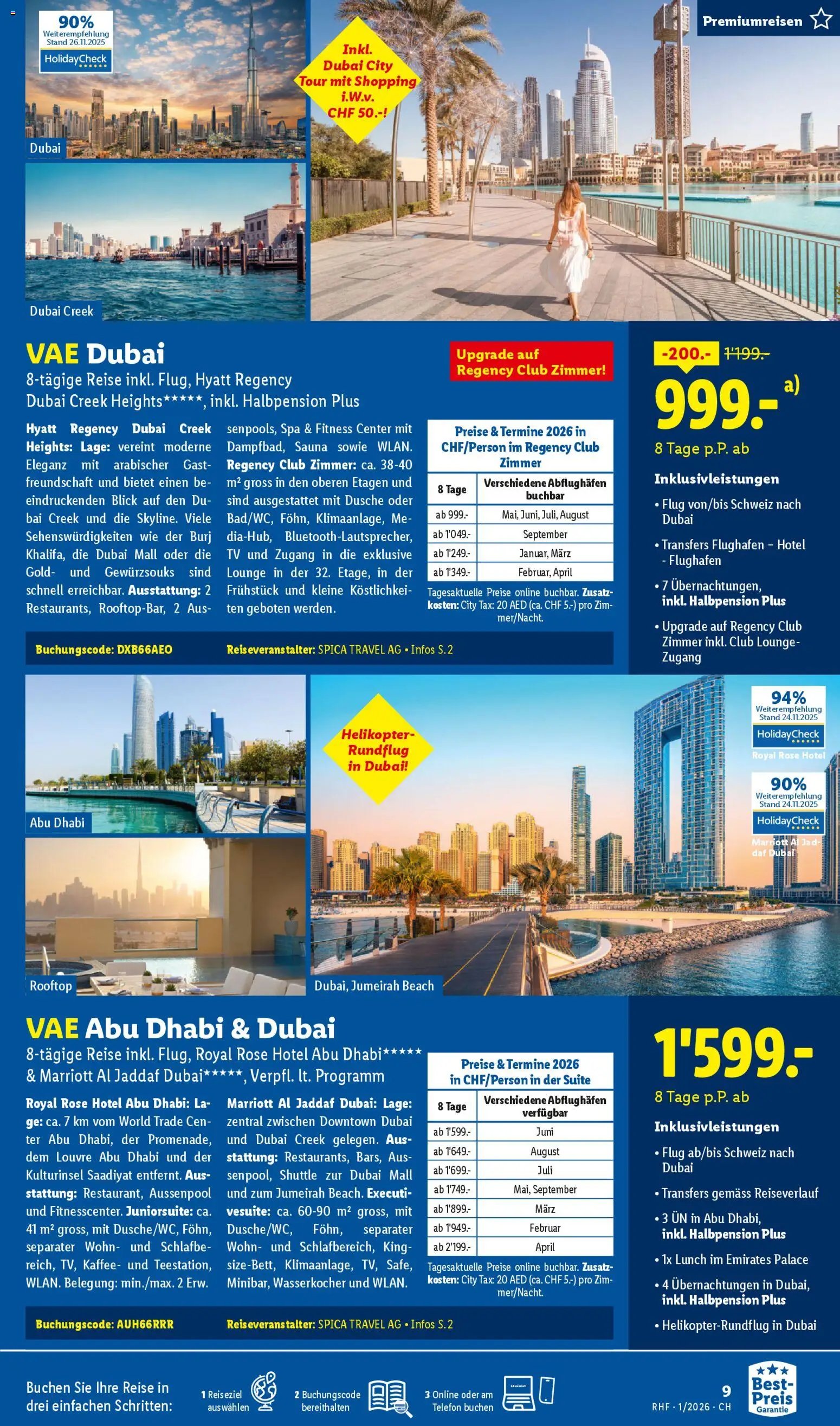 Lidl Aktionen Reisen Januar (2025-12-29 - 2026-01-31) | 9