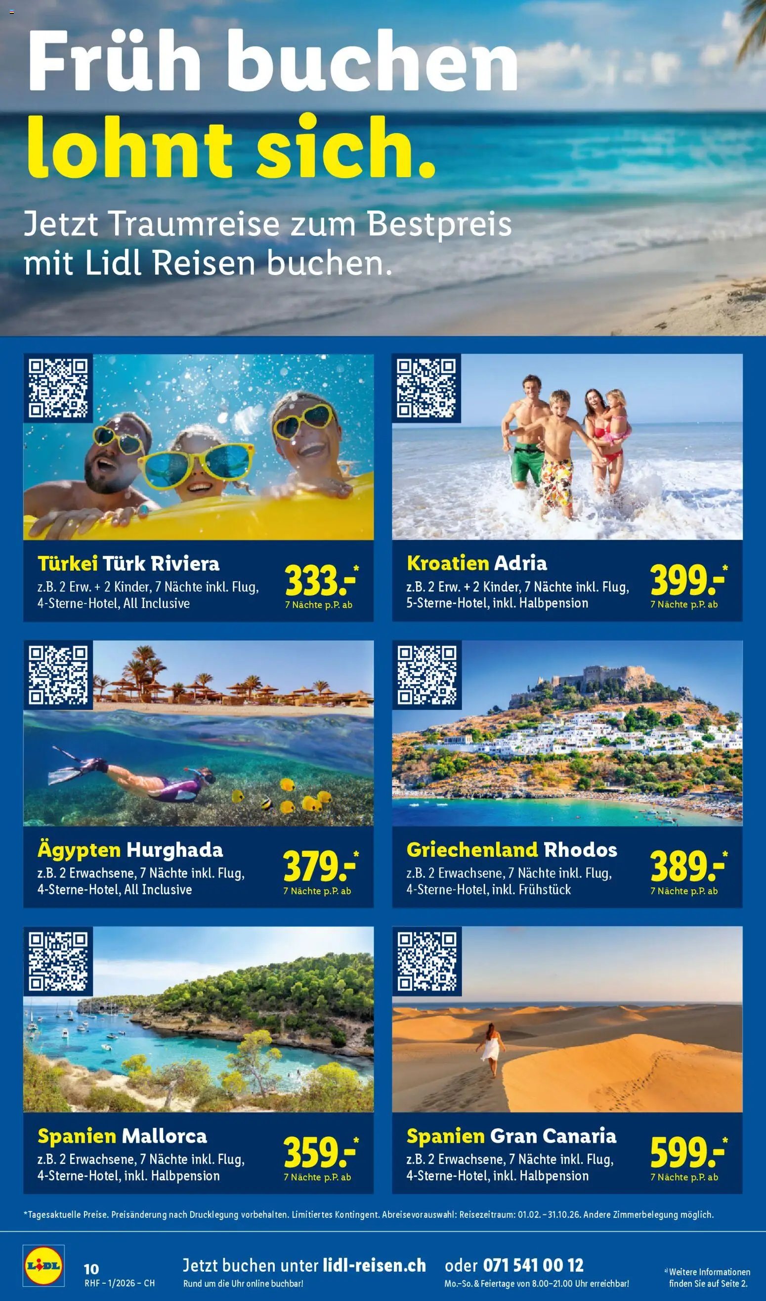 Lidl Aktionen Reisen Januar (2025-12-29 - 2026-01-31) | 10