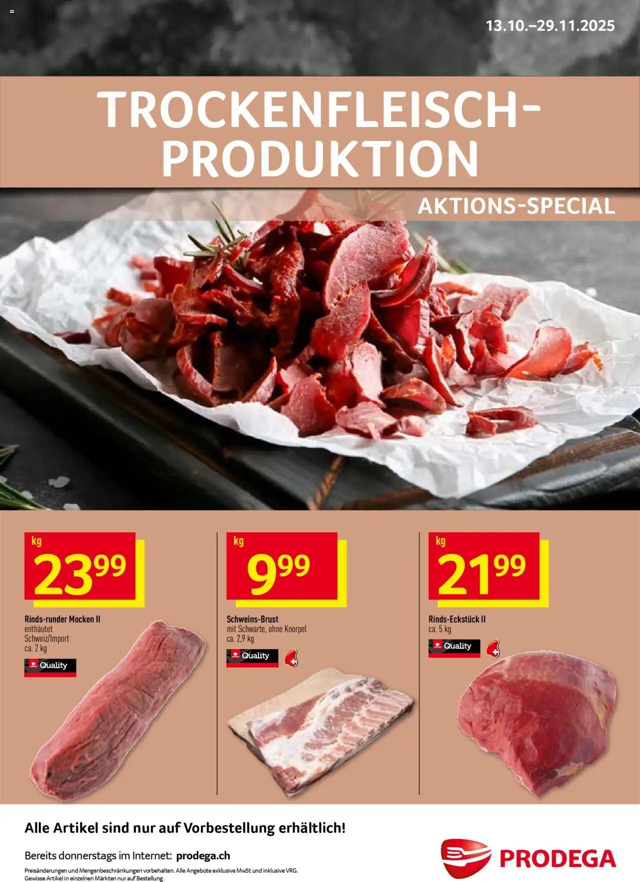 Prodega Aktionen Trockenfleisch-Produktion (2025-10-13 - 2025-10-29) | 1