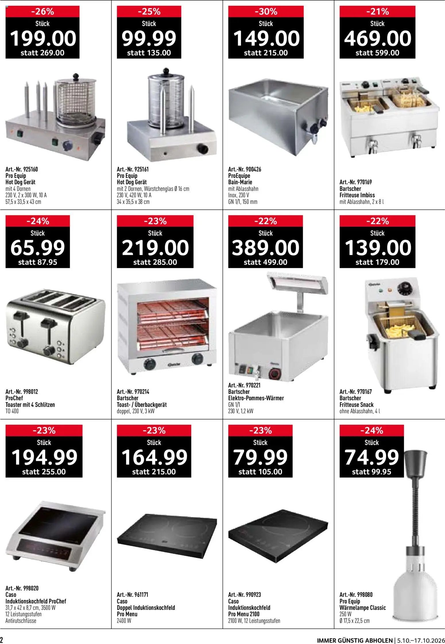 Prodega aktionen Gastronomie