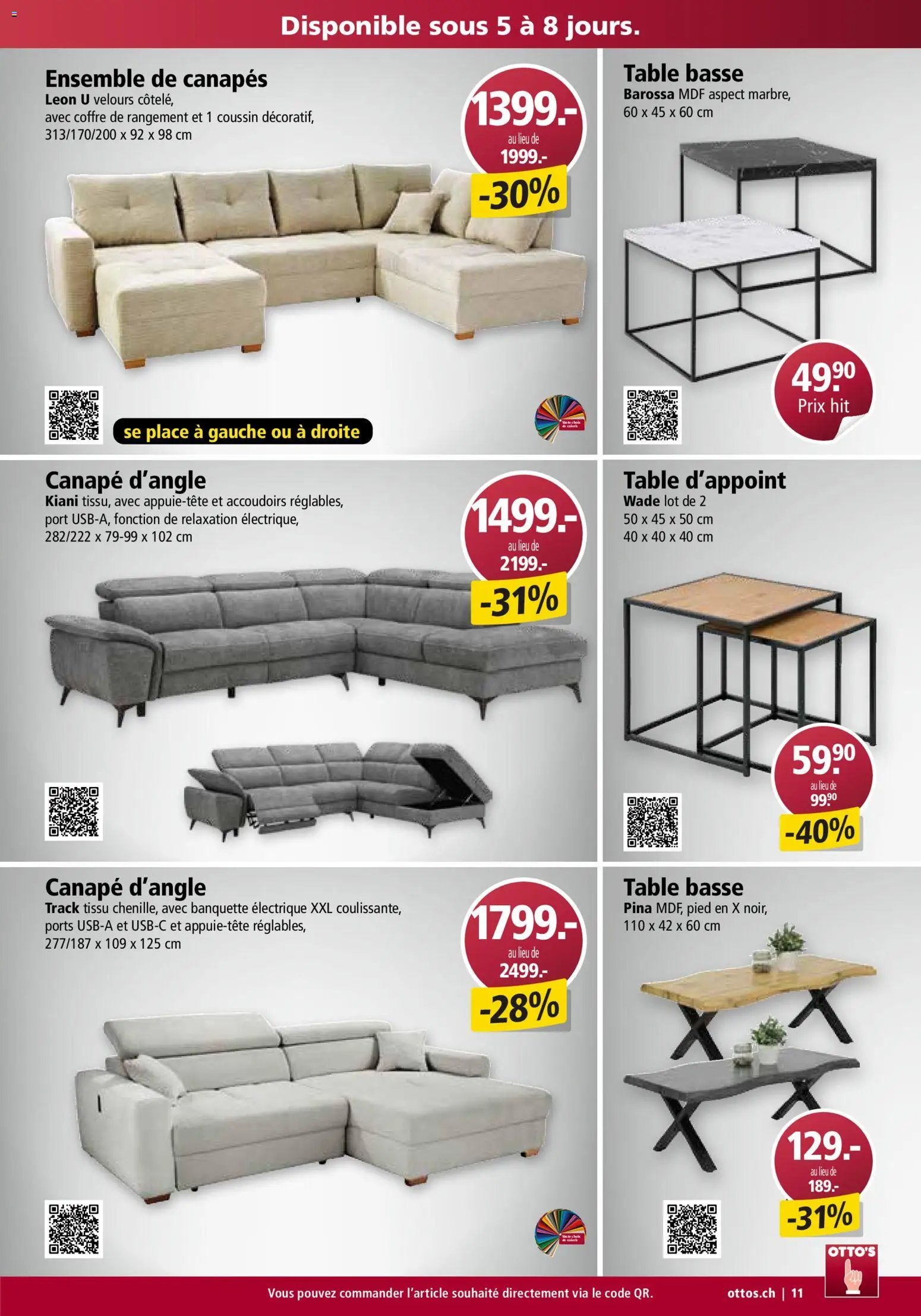Otto's aktionen Meubles