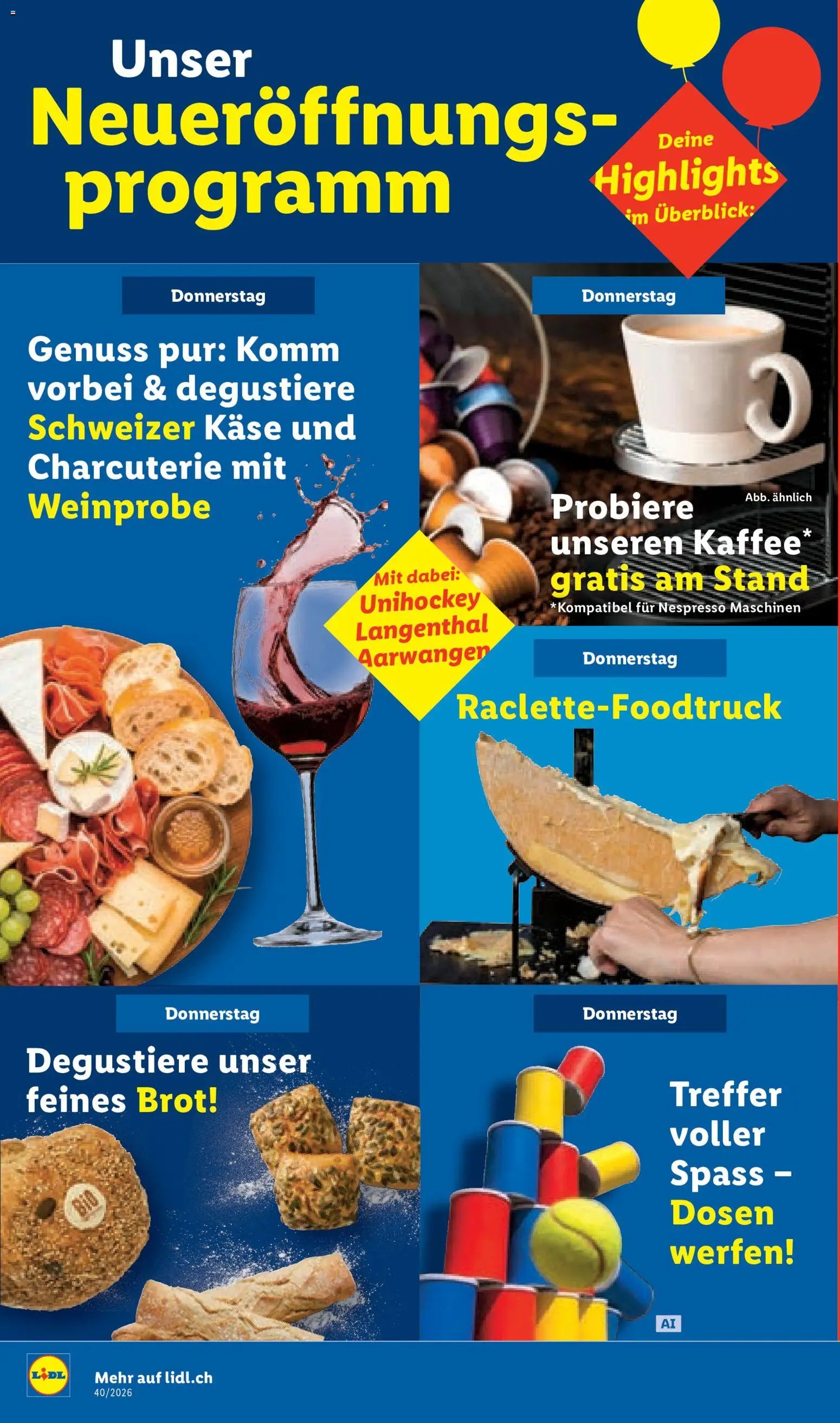 Lidl aktionen Bützberg Neueröffnung